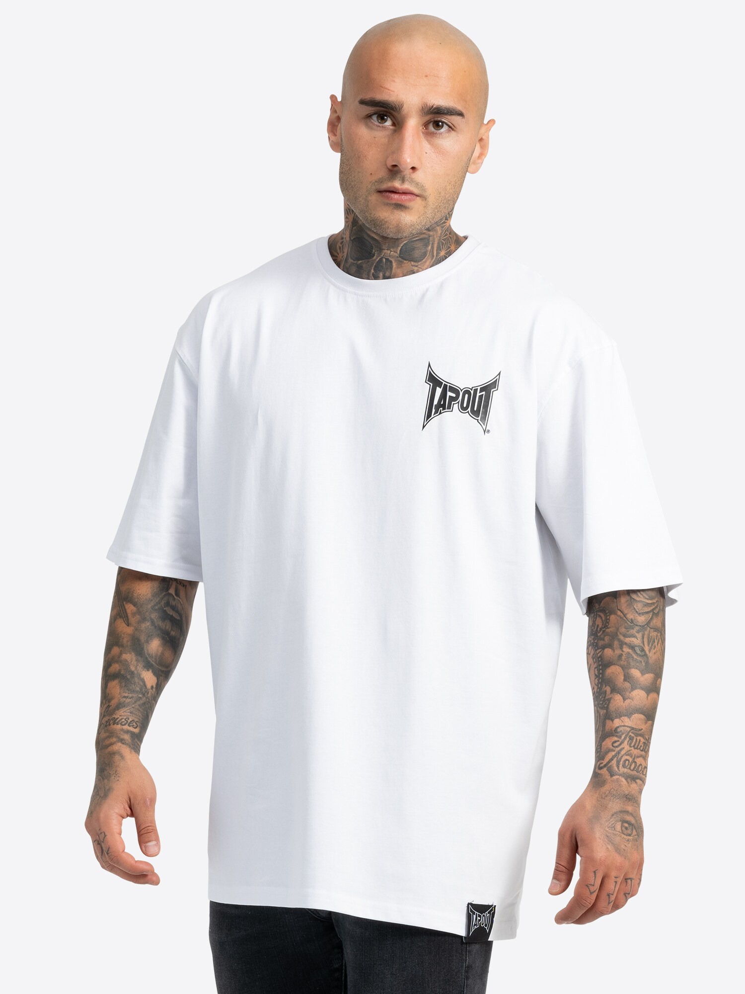 Tapout Póló ' CREEKSIDE '  fekete / fehér termék 2. képe
