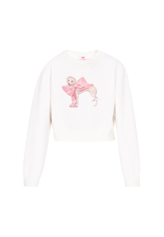 MYMO Sweatshirt Damen Größe L hellbraun / altrosa / offwhite