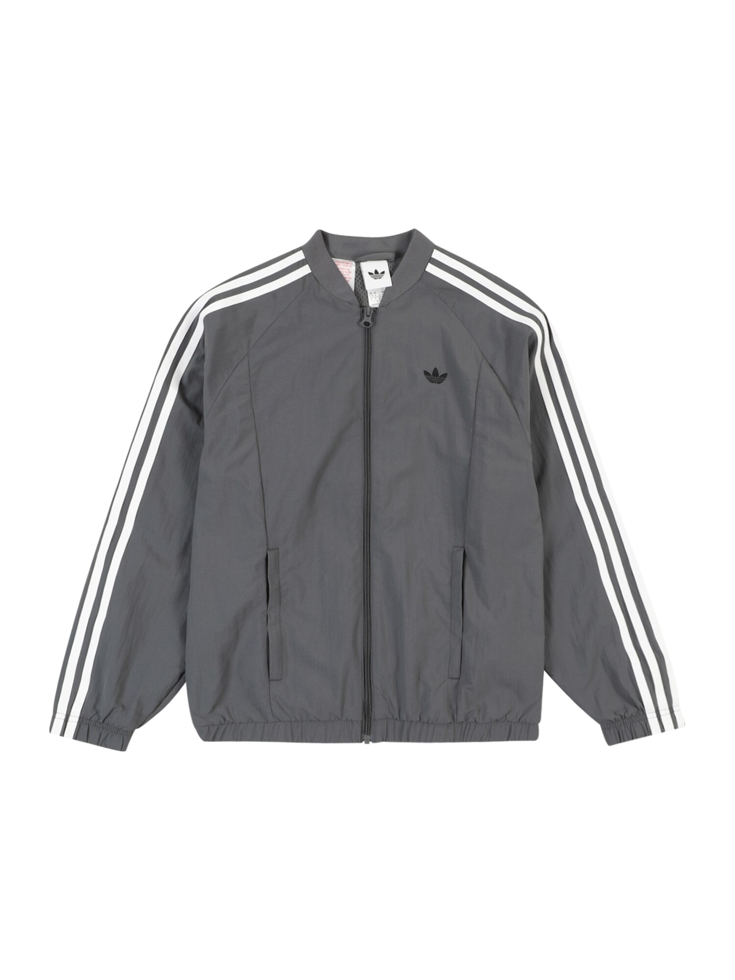 ADIDAS ORIGINALS Geacă de primăvară-toamnă  gri bazalt / alb