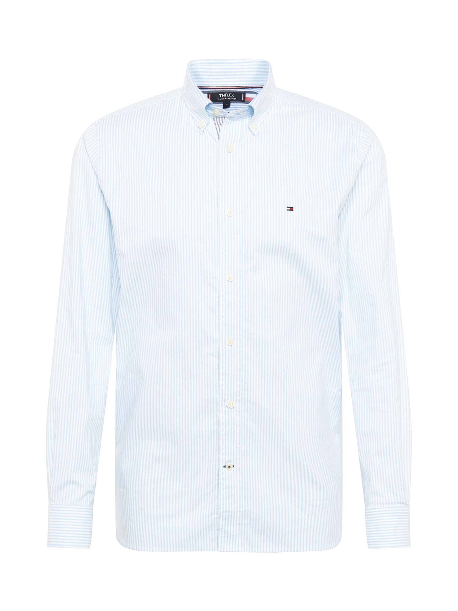 TOMMY HILFIGER Dalykiniai marškiniai  balta / šviesiai mėlyna