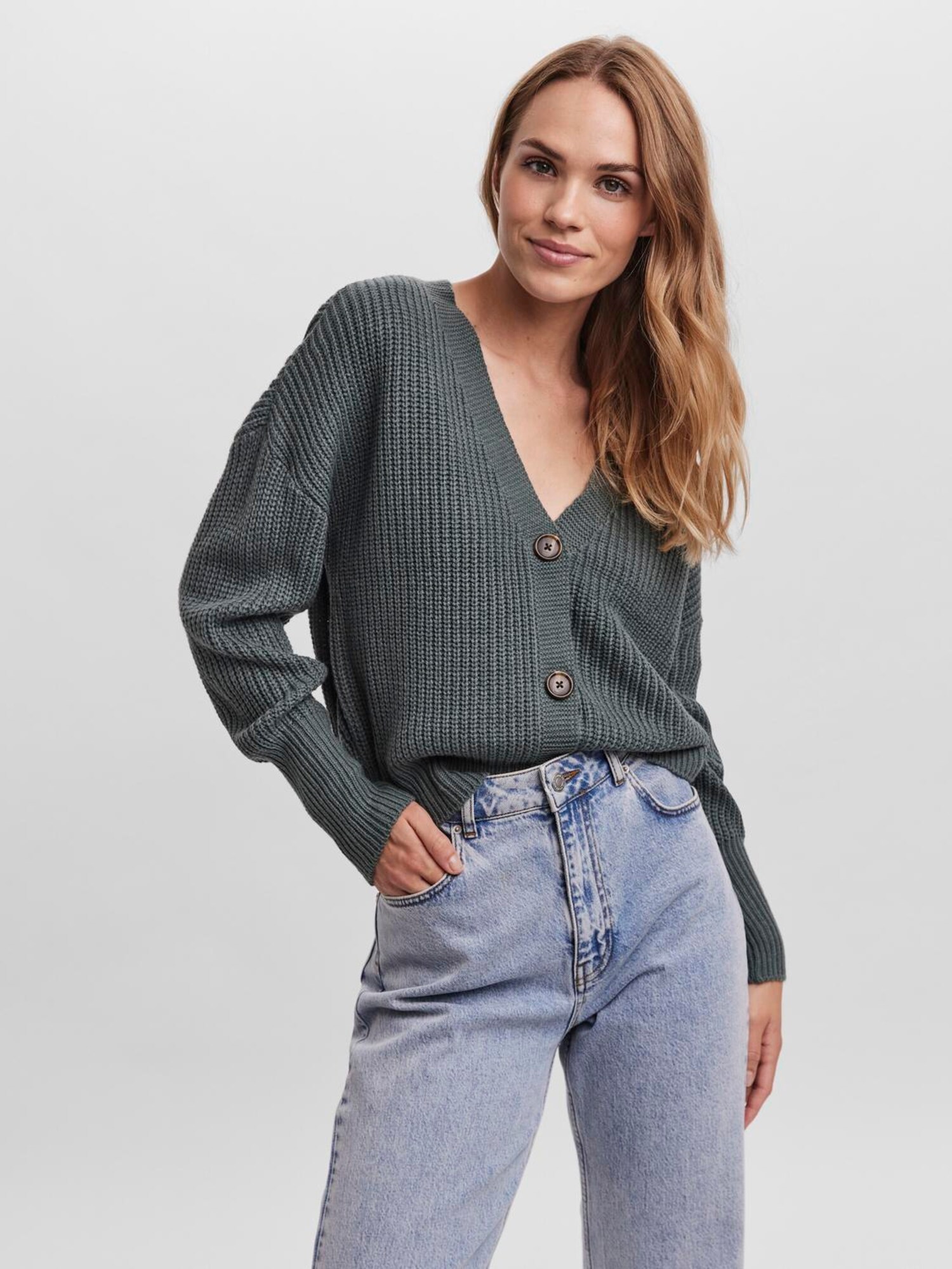 VERO MODA Kardigán 'VMLea'  fenyő termék 2. képe