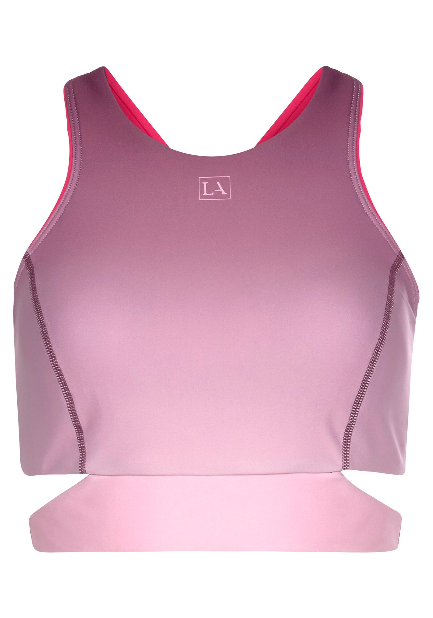 LASCANA ACTIVE Sport top  lila / rózsaszín akciós termékkép 1