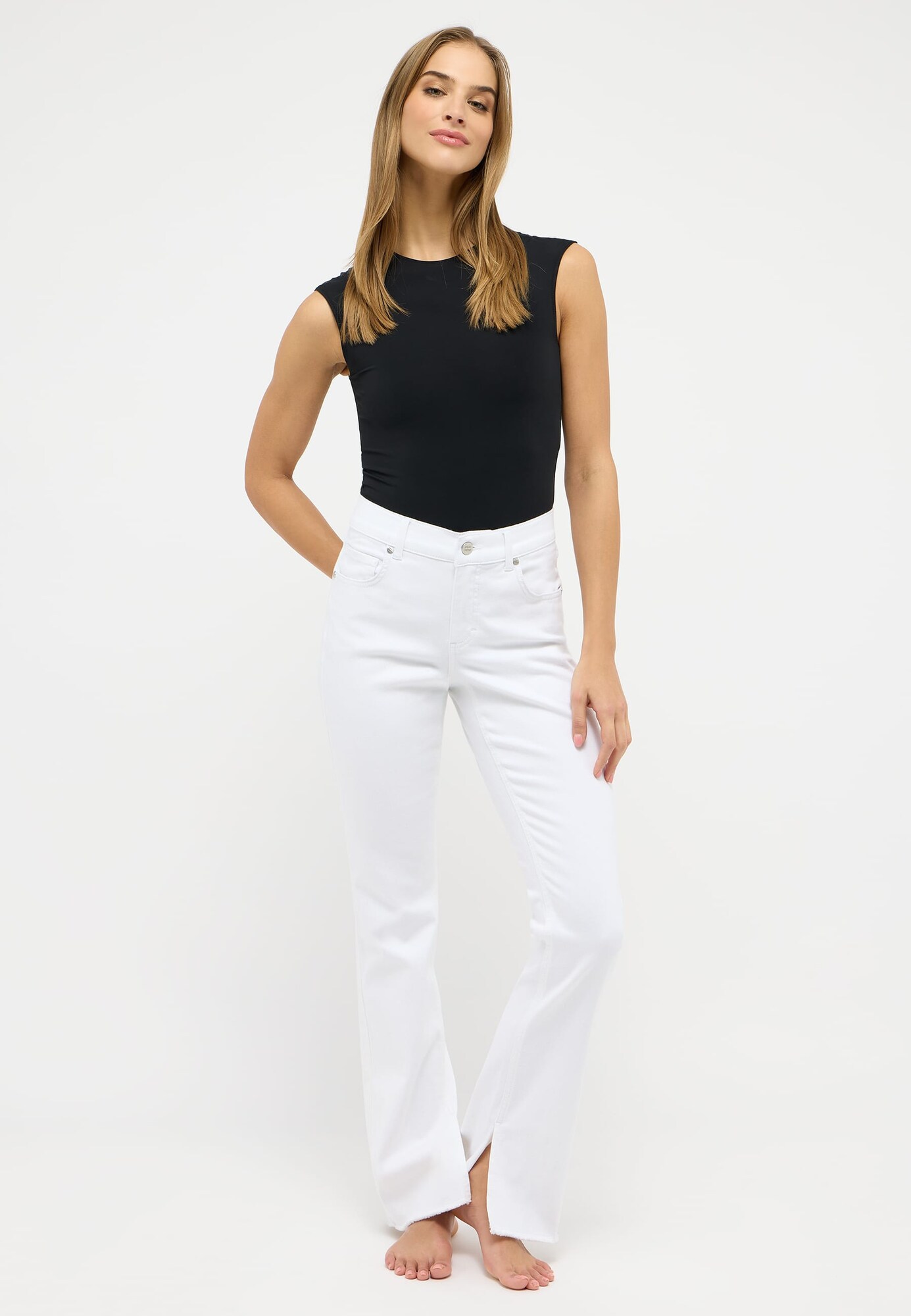 Thumbnail - Jeans 'Leni Slit Fringe'