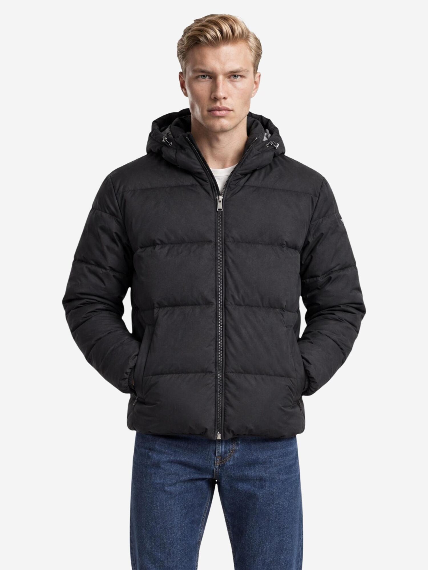 GUESS Abrigo de invierno 'SUEDE PUFFA JACKET M6BL36 W4148' negro – imagen 2