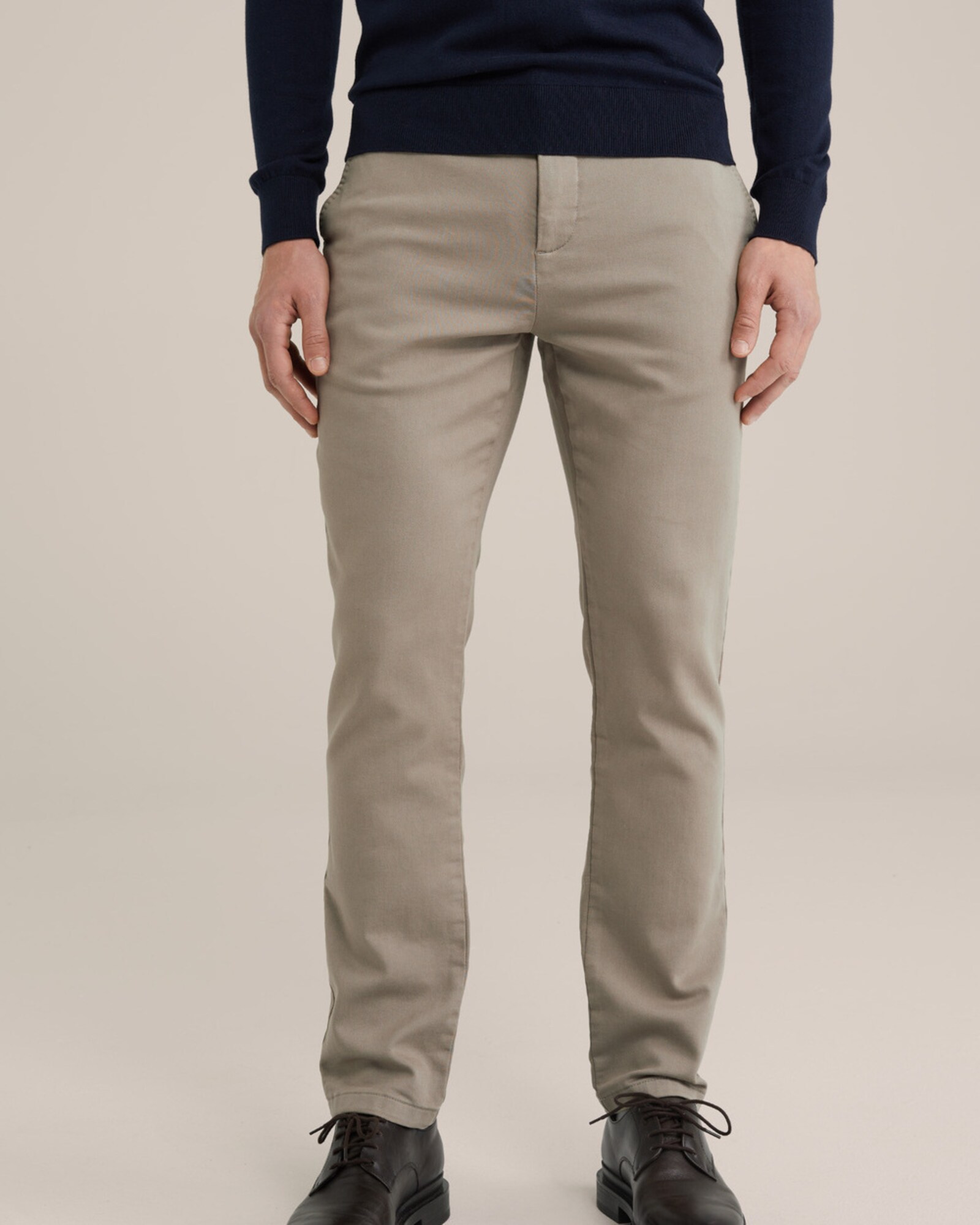 WE Fashion Chino nohavice svetlohnedá (obrázok 3)