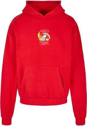 Merchcode Sweatshirt ‘Peanuts – Sweet thing’ Gemengde kleuren / Rood