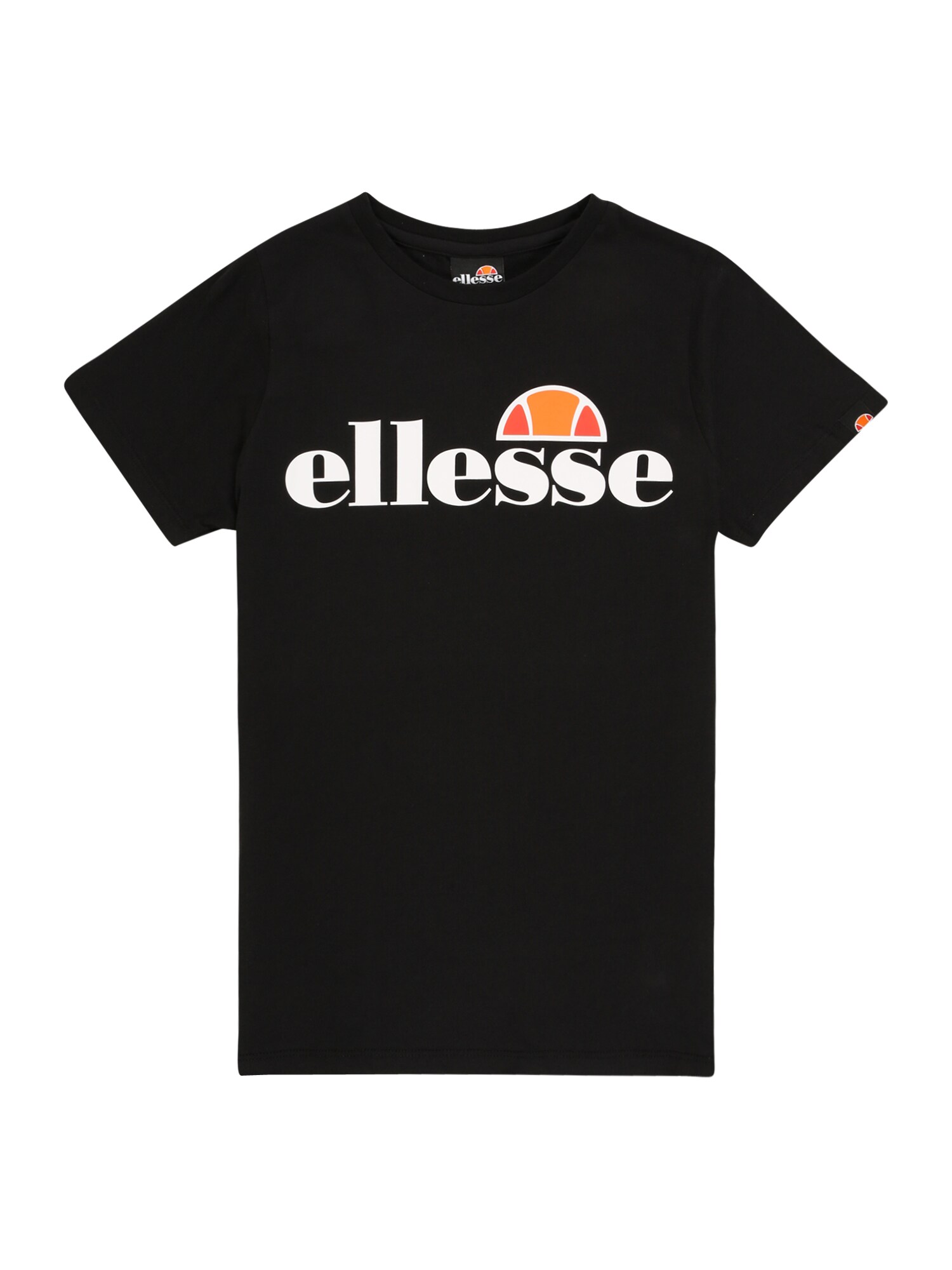 ELLESSE Marškinėliai 'MALIA'  juoda / balta / oranžinė / koralų splava