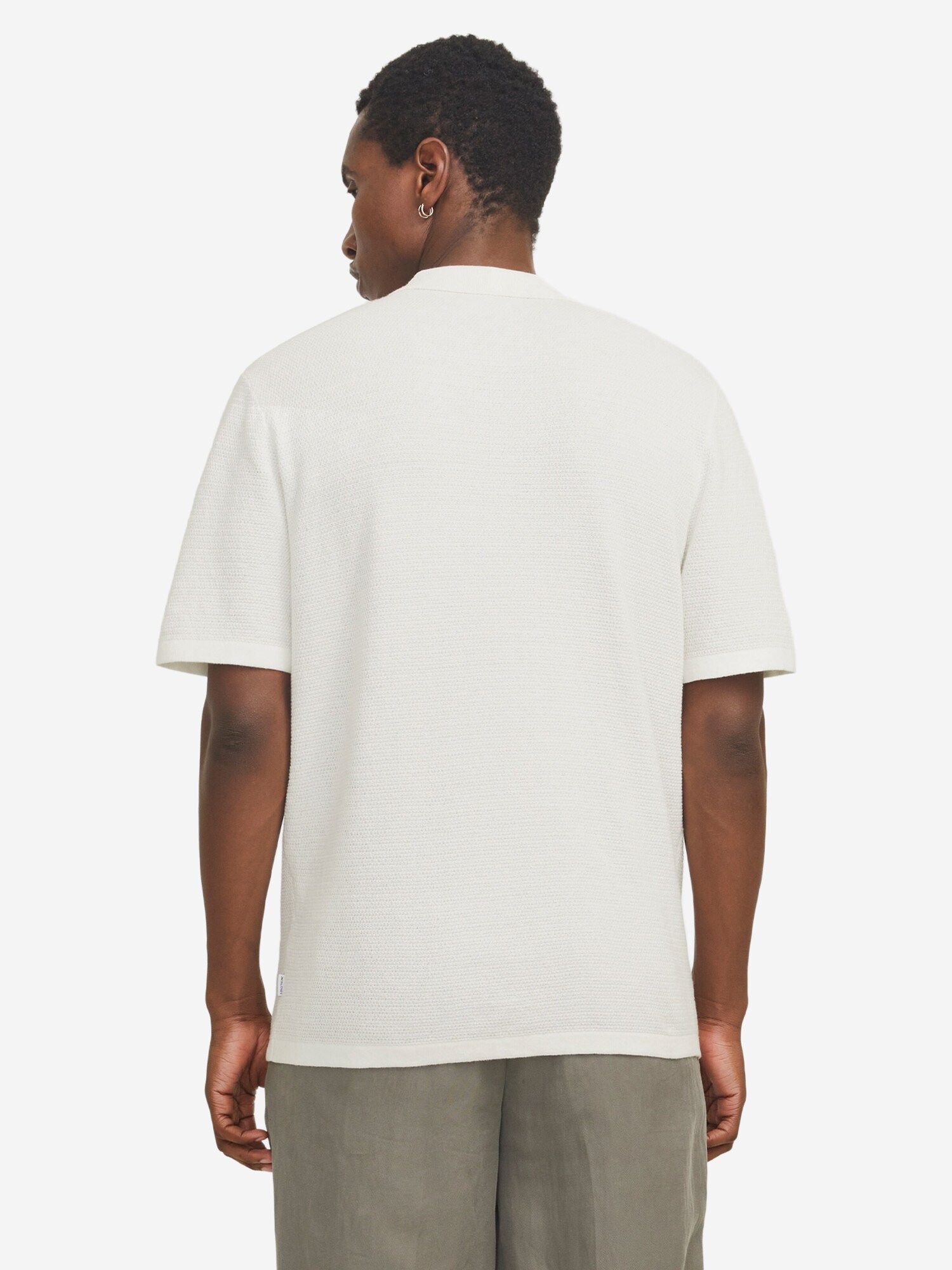 JACK & JONES Tričko 'George'  šedobiela (obrázok 3)