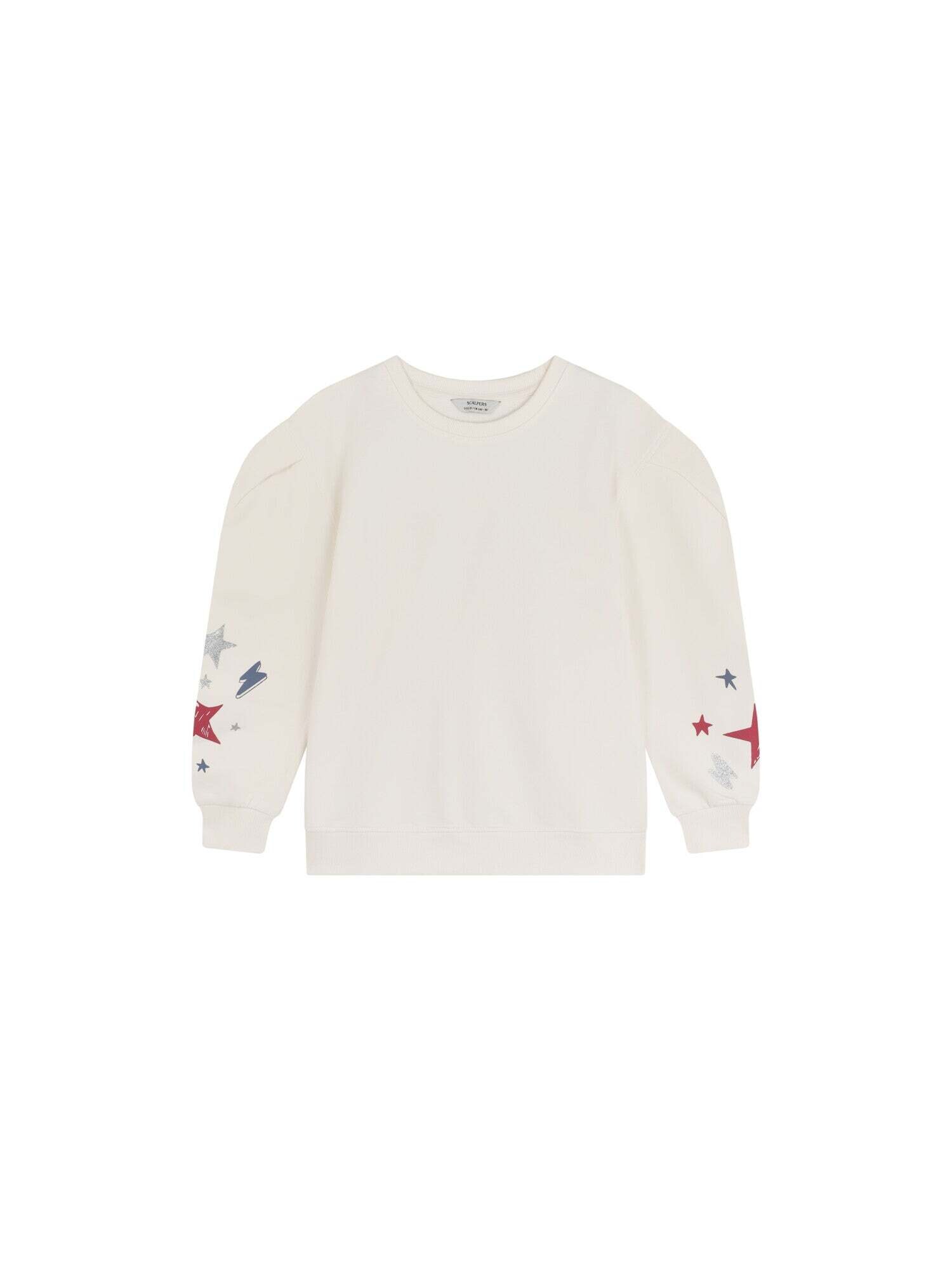 Scalpers Bluză de molton  albastru / gri / roșu / alb murdar