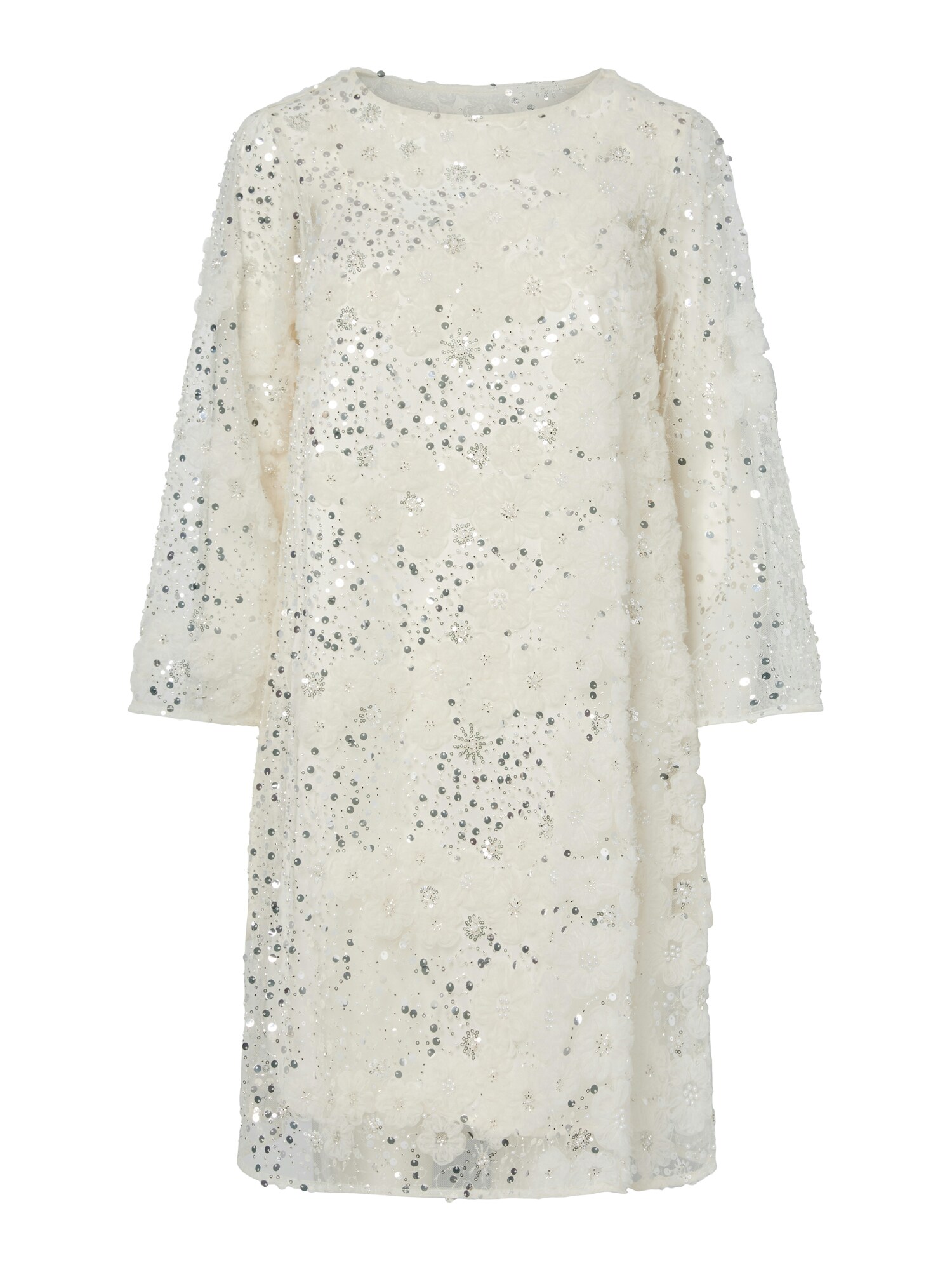 YAS Rochie de cocktail YASNELDA  crem / argintiu