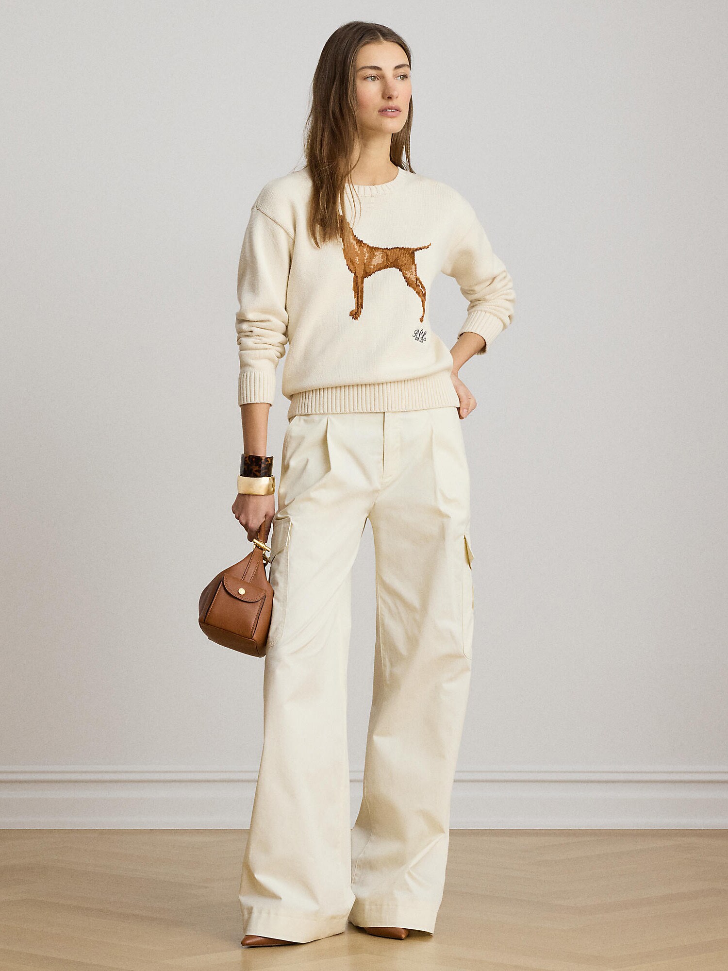Lauren Ralph Lauren Jersey  beige / marrón / marrón claro / gris – imagen 4