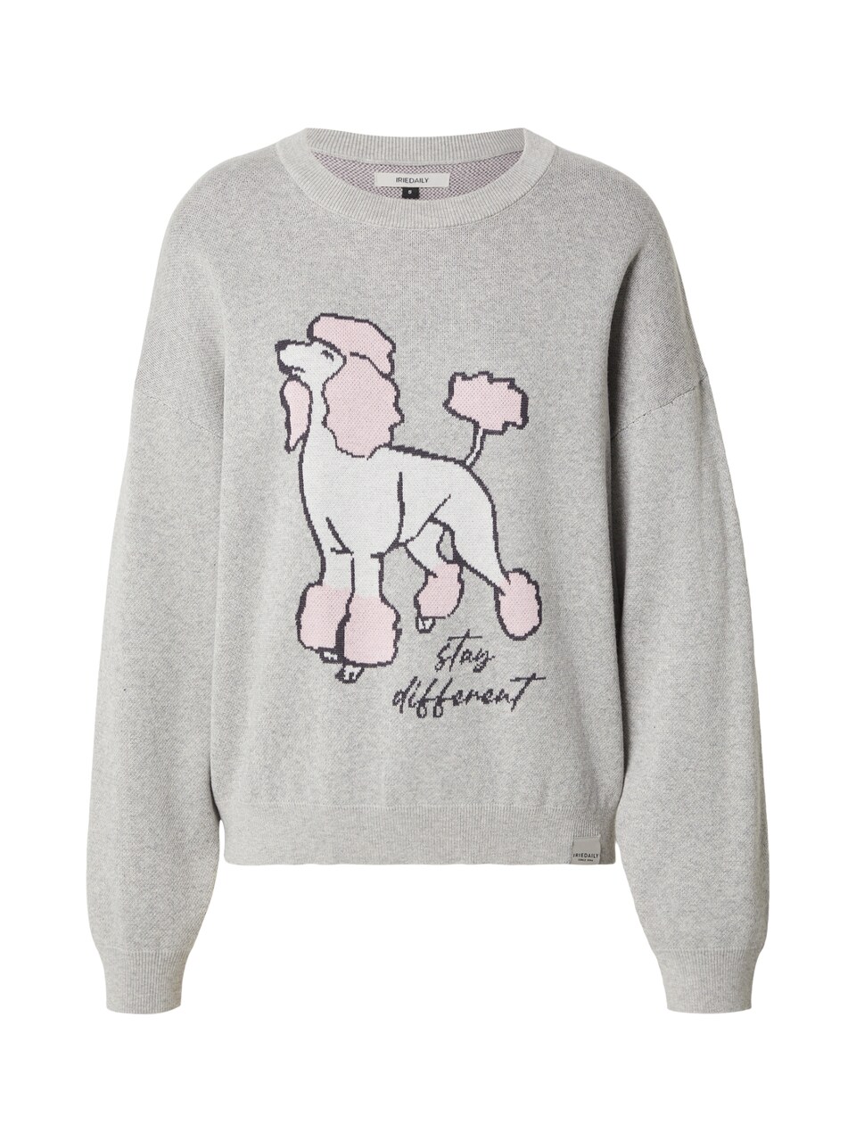 Tröja 'Rudy 2.0' grå / rosé / svart