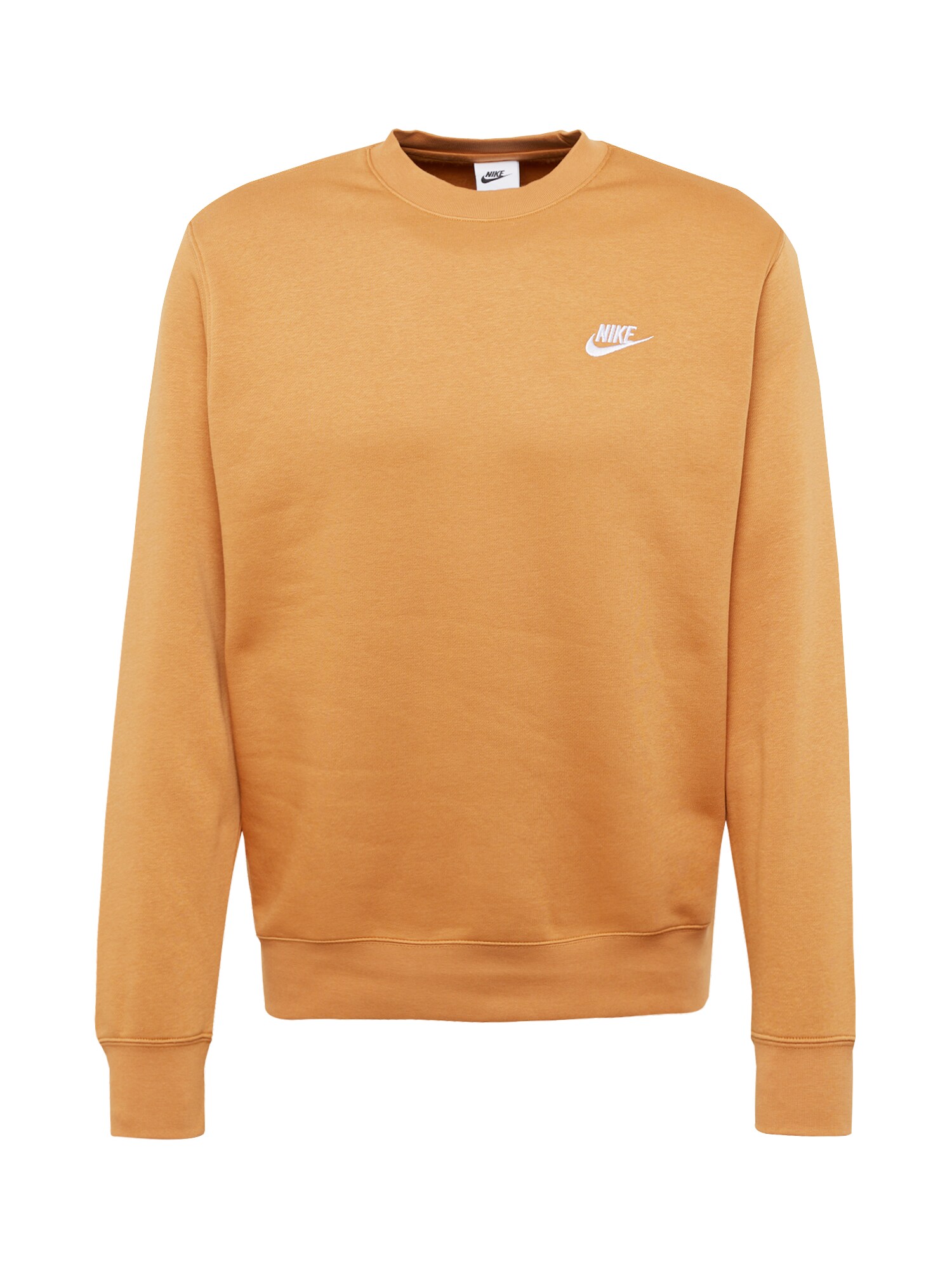 Nike Sportswear Mikina 'CLUB Fleece'  svetlooranžová / biela