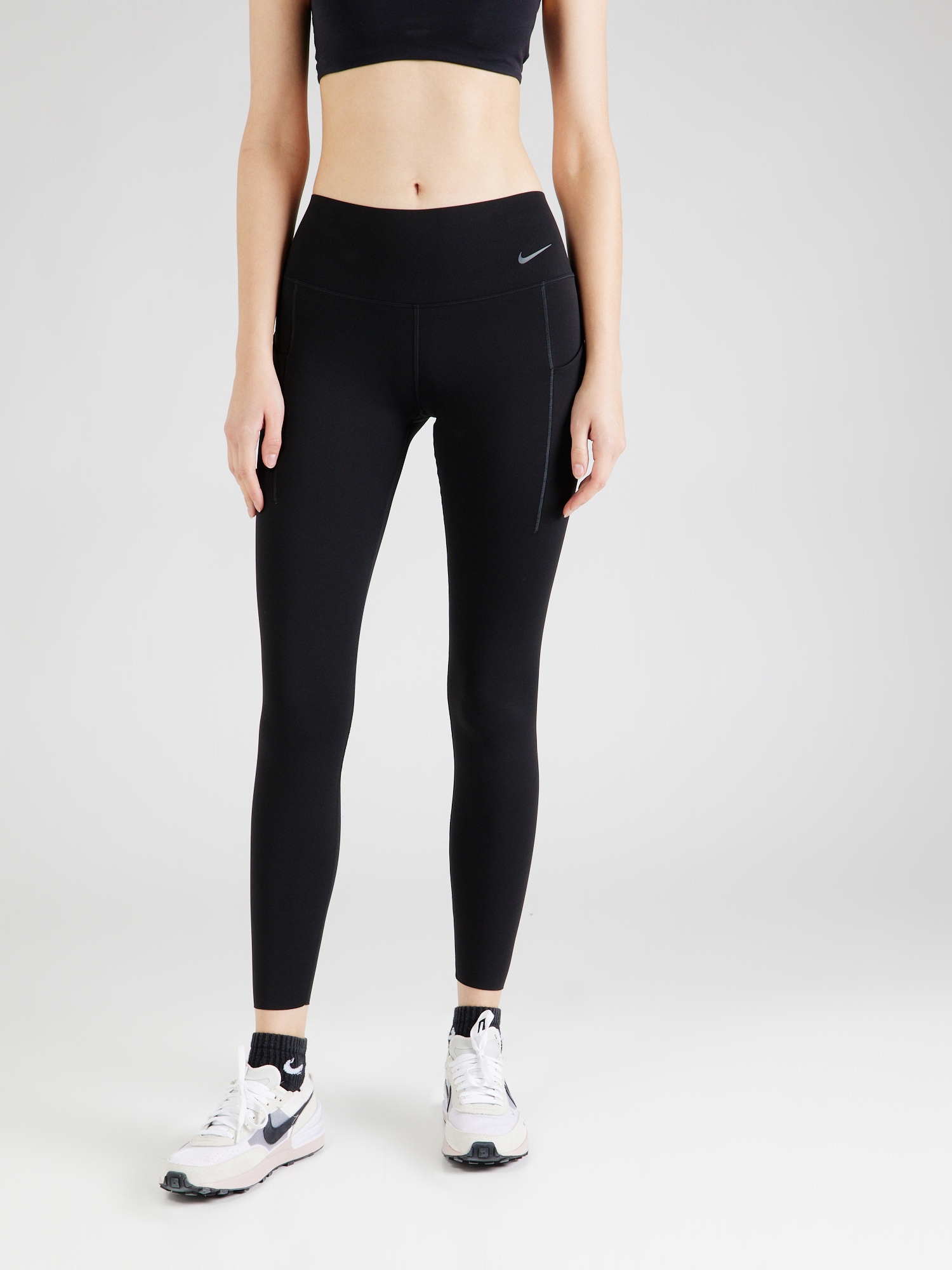NIKE Sportnadrágok 'UNIVERSA'  szürke / fekete termék 2. képe