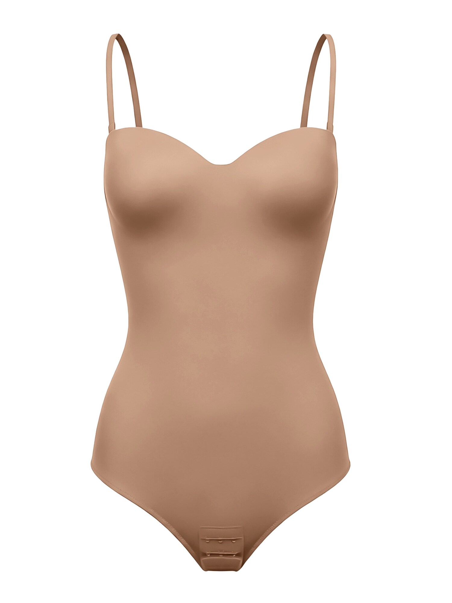 cfab Bodi za oblikovanje 'Push-Up integrierter Bodysuit mit String' bež