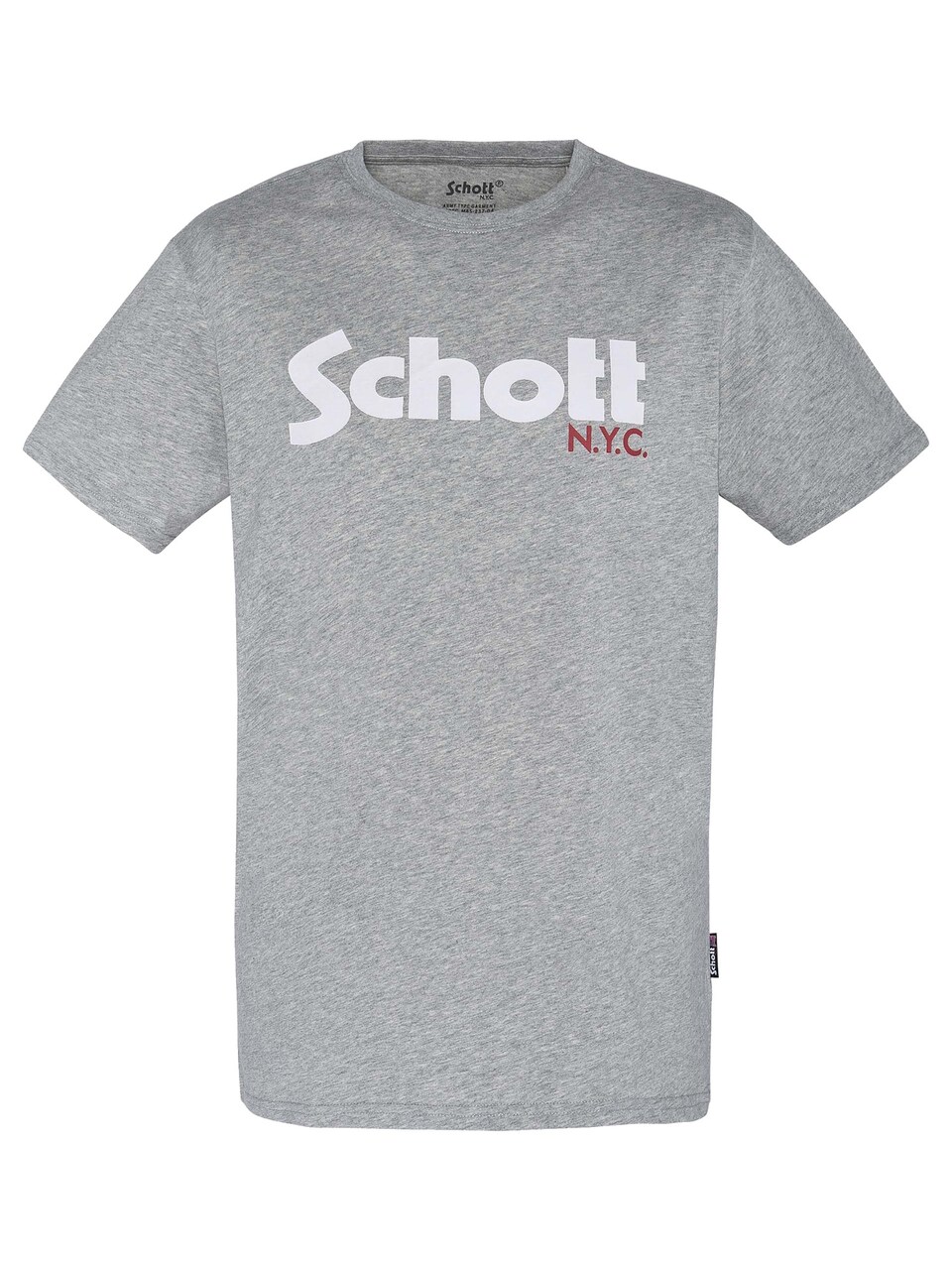 T-shirt gråmelerad / röd