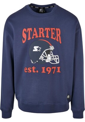 Starter Black Label Sweatshirt Donkerblauw / Oranje / Wit