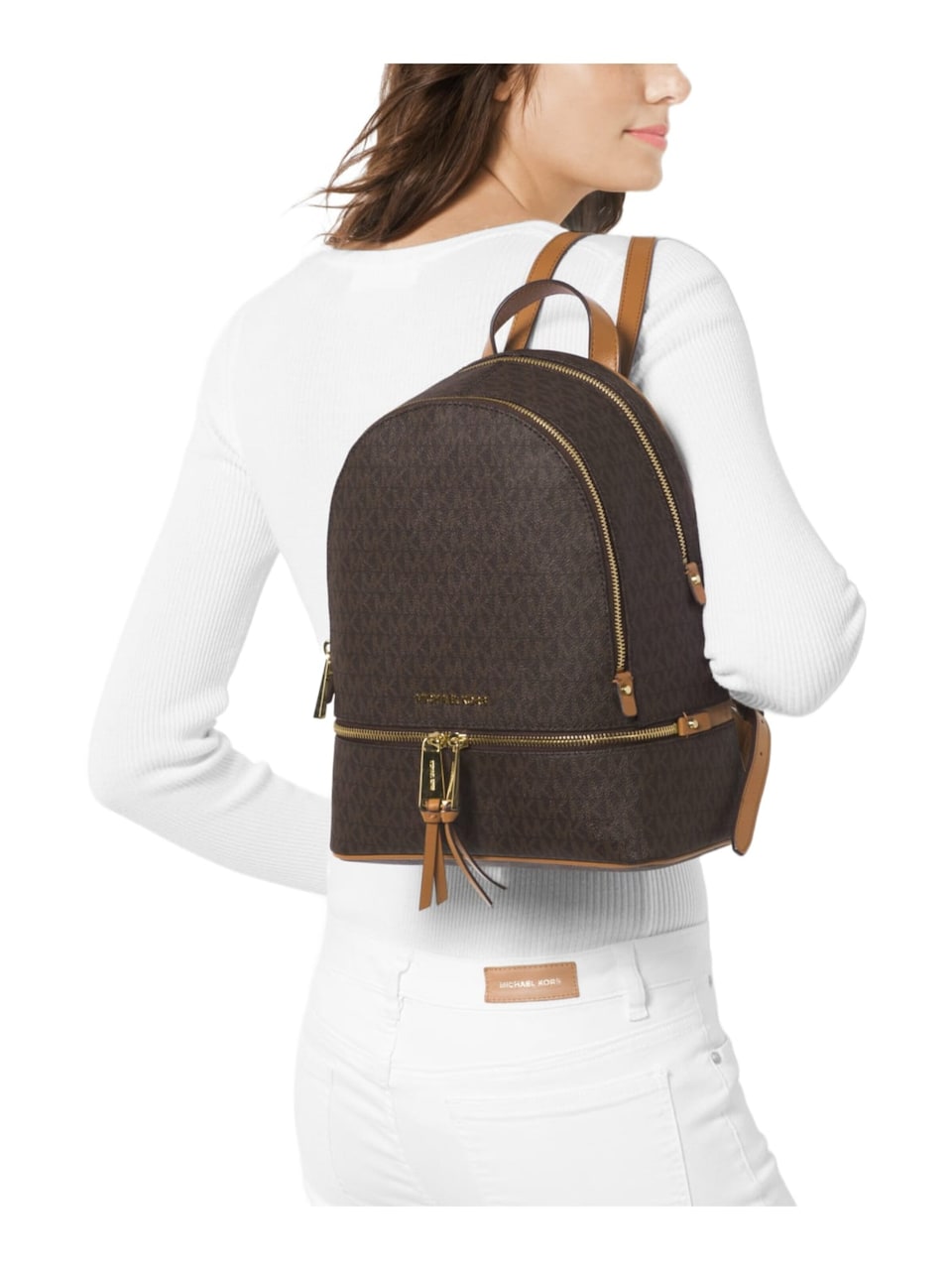 Ryggsäck 'Michael Kors Sac à dos Rhea Zip Marron'