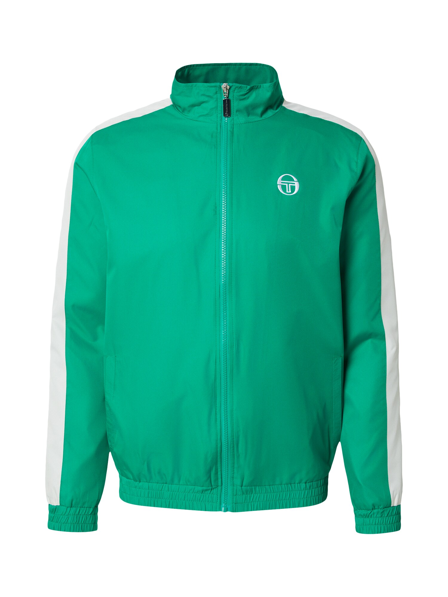 Sergio Tacchini Geacă de primăvară-toamnă 'CARLO'  verde / alb murdar