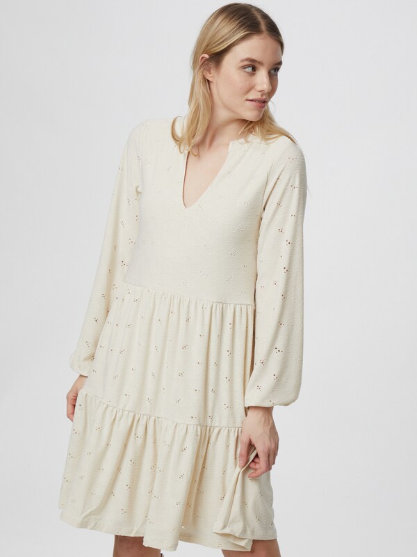 Vila Saniana Langärmliges Boho-Minikleid mit V-Ausschnitt