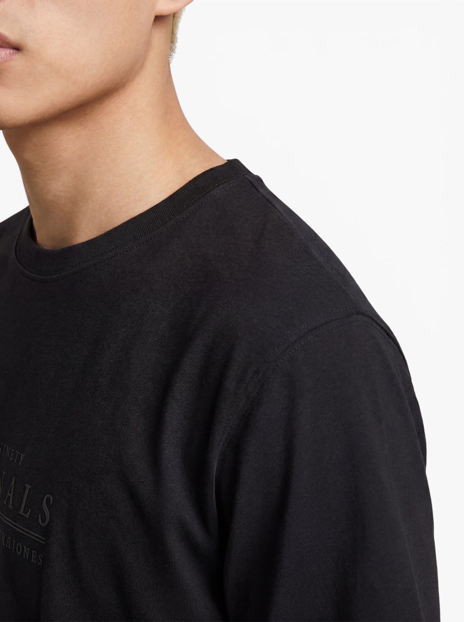 JACK & JONES Tričko 'JORCATSKILLS'  sivá / čierna (obrázok 5)