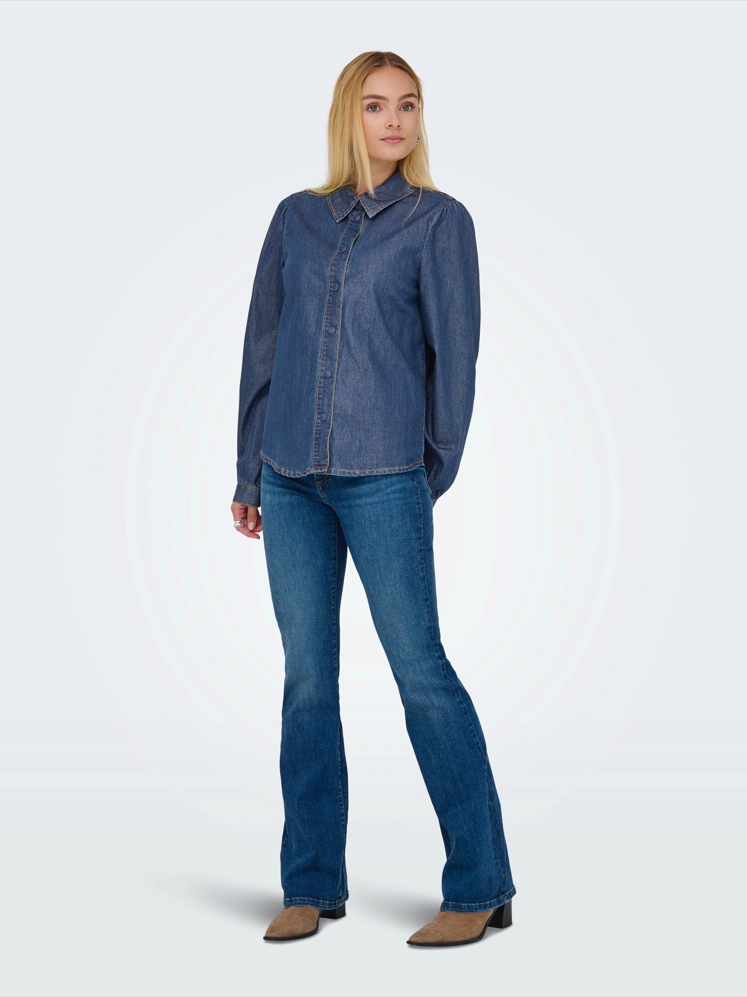 ONLY Blúzka 'ONLLINA'  modrá denim (obrázok 5)