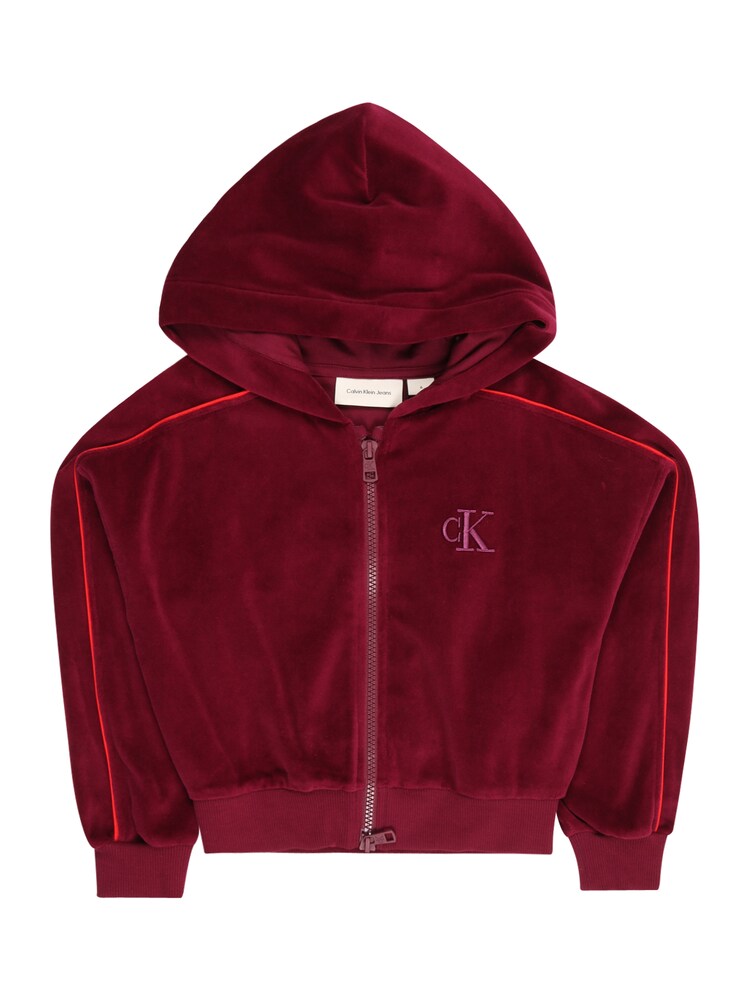 Calvin Klein Jeans Sweatjacke Mädchen Größe 128 rot / burgunder