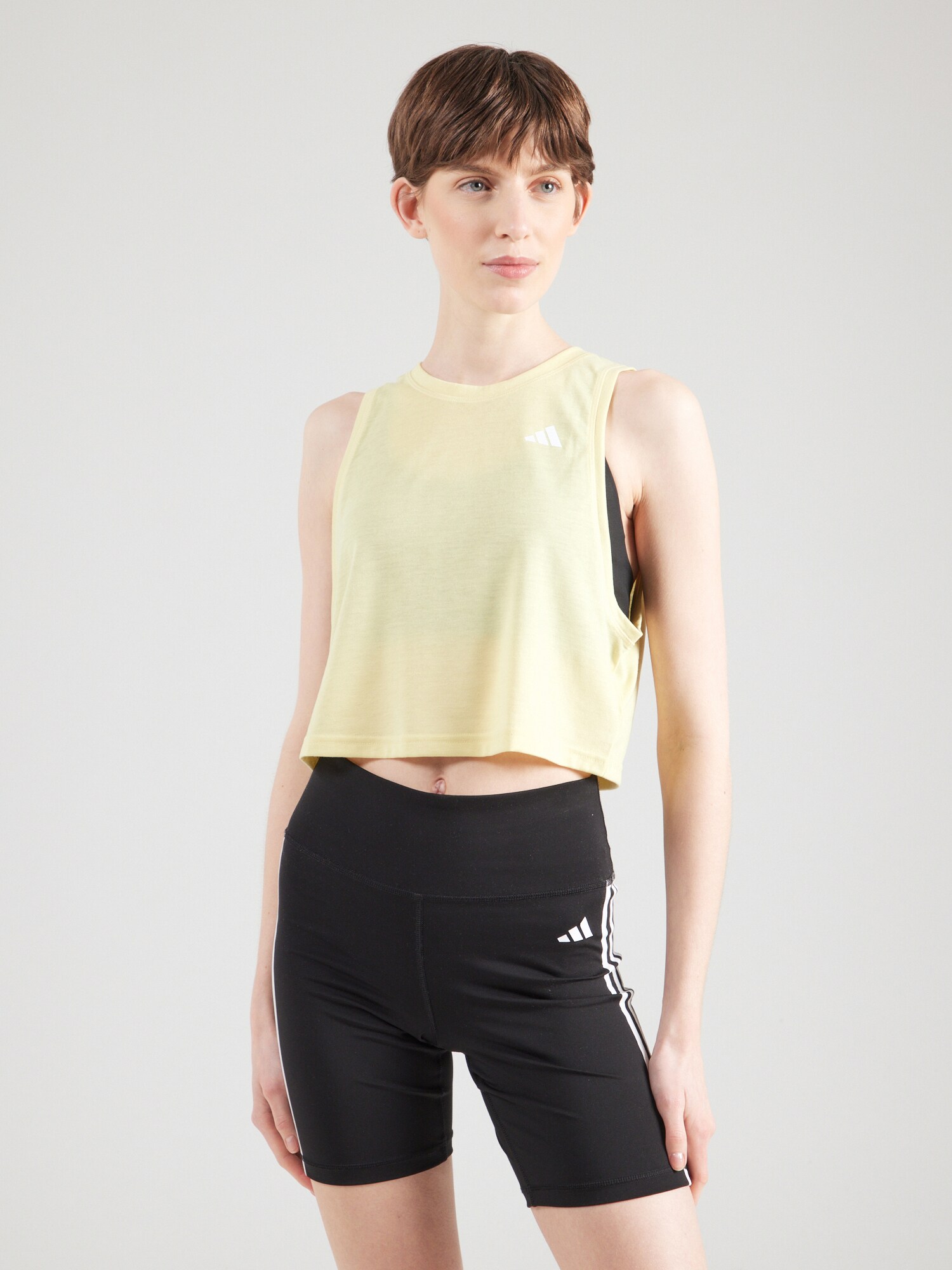 ADIDAS PERFORMANCE Sport top  sárga / fehér termék 2. képe