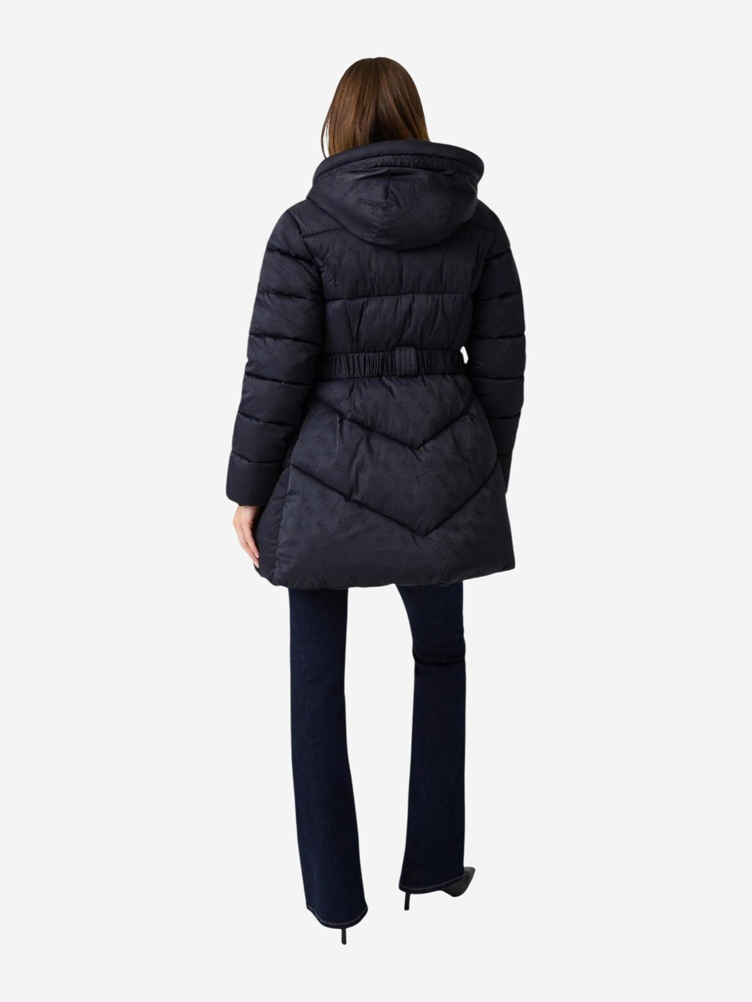 GUESS Chaqueta de invierno 'NEW IMMA LOGO MIDI P W6BL50 W4144' negro – imagen 3
