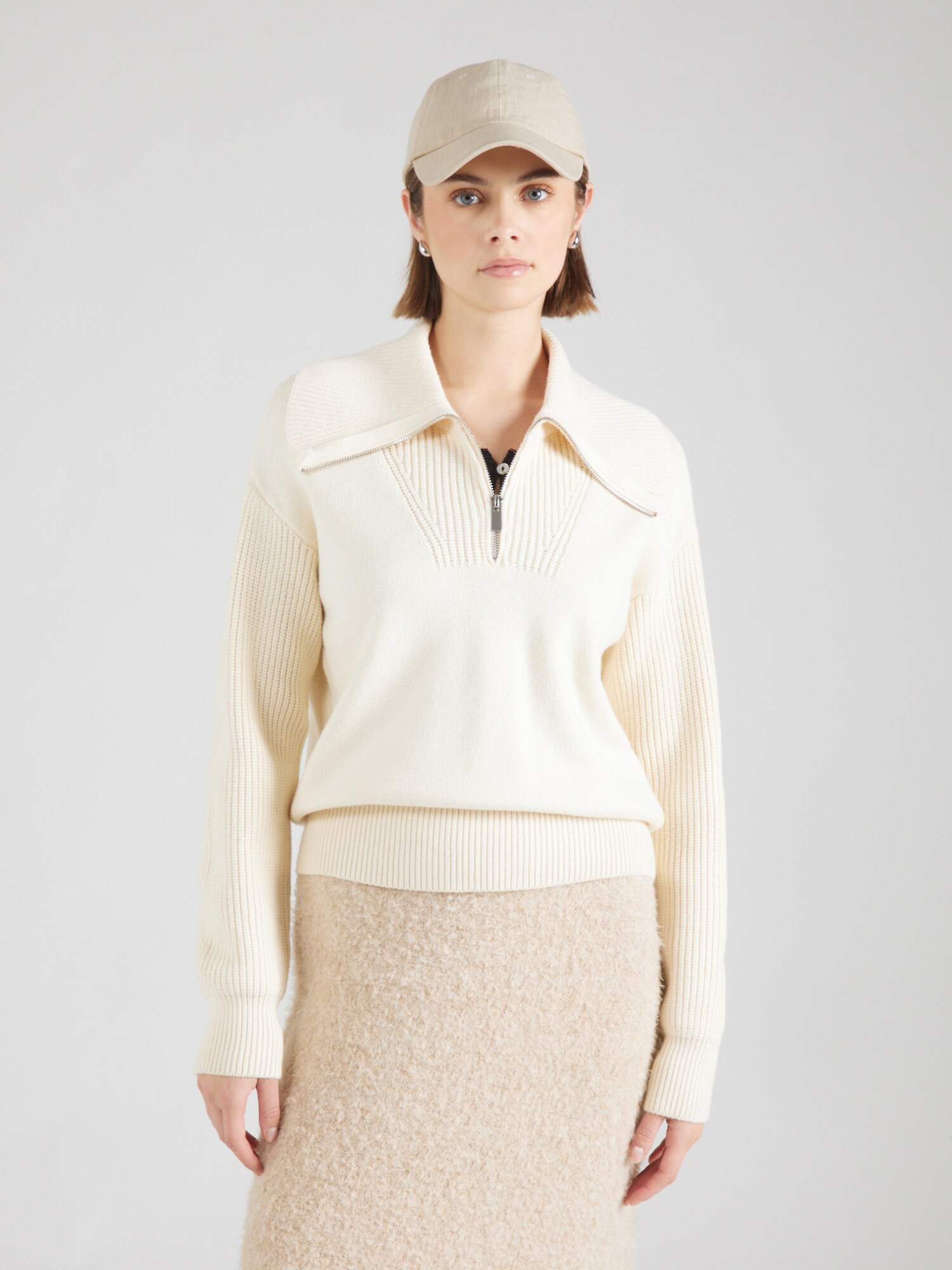 VERO MODA Pulóver 'VMILISA'  krém termék 2. képe