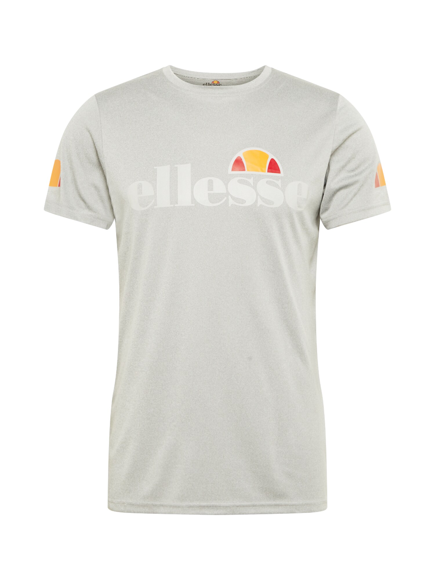 ELLESSE Sportiniai marškinėliai 'Pozzio'  margai pilka / oranžinė / raudona