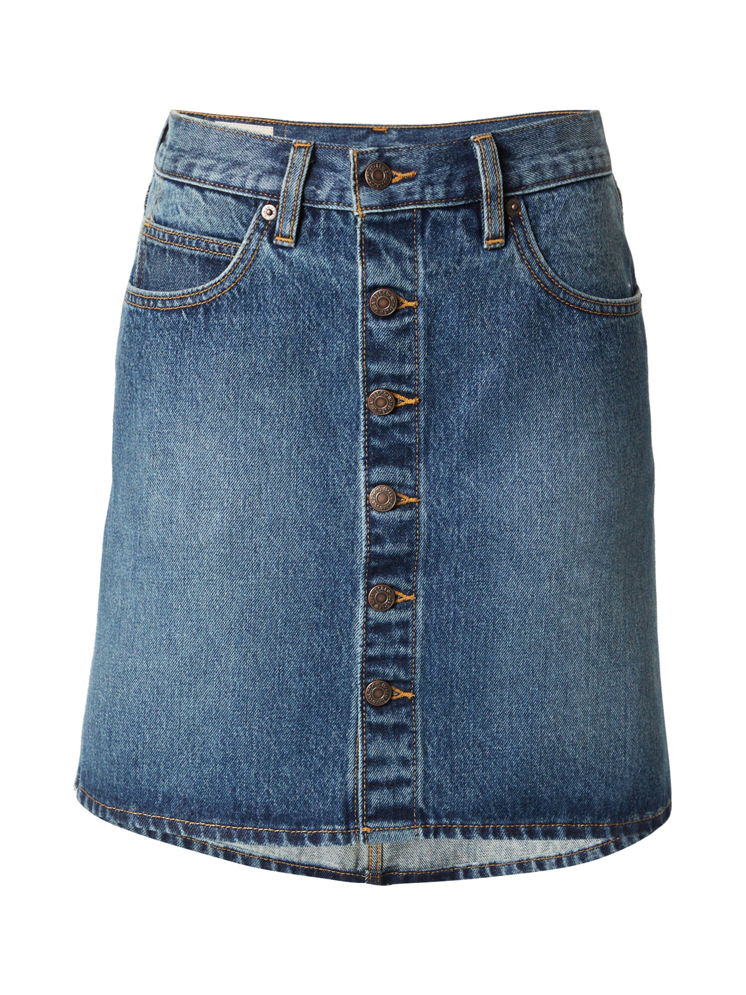 LEVIS ® Fustă Retro Button Front Skirt  albastru denim