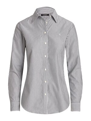 Lauren Ralph Lauren Blusa 'JAMELKO'  negro / blanco