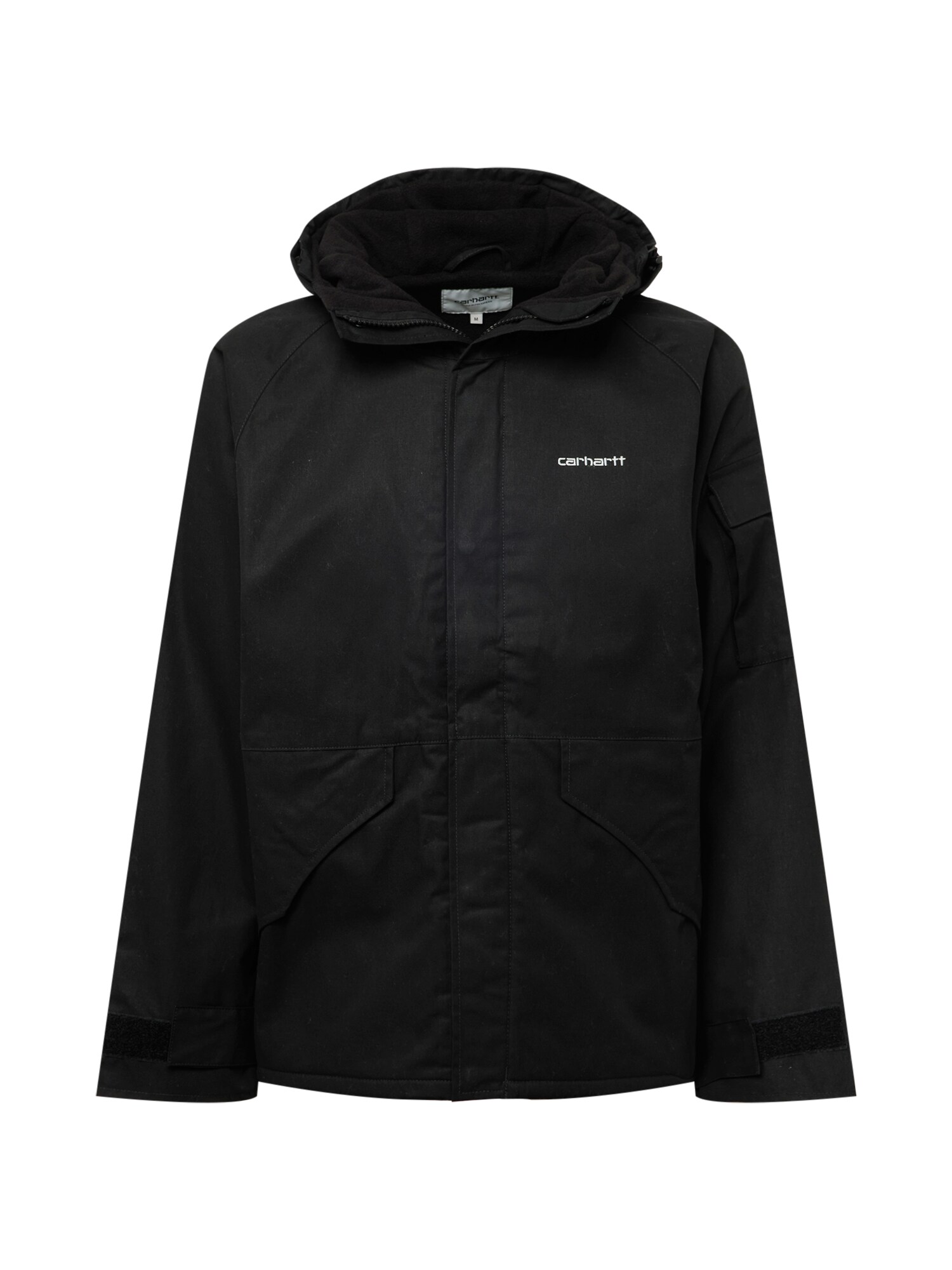 Carhartt WIP Demisezoninė striukė 'Prospector' juoda / balta