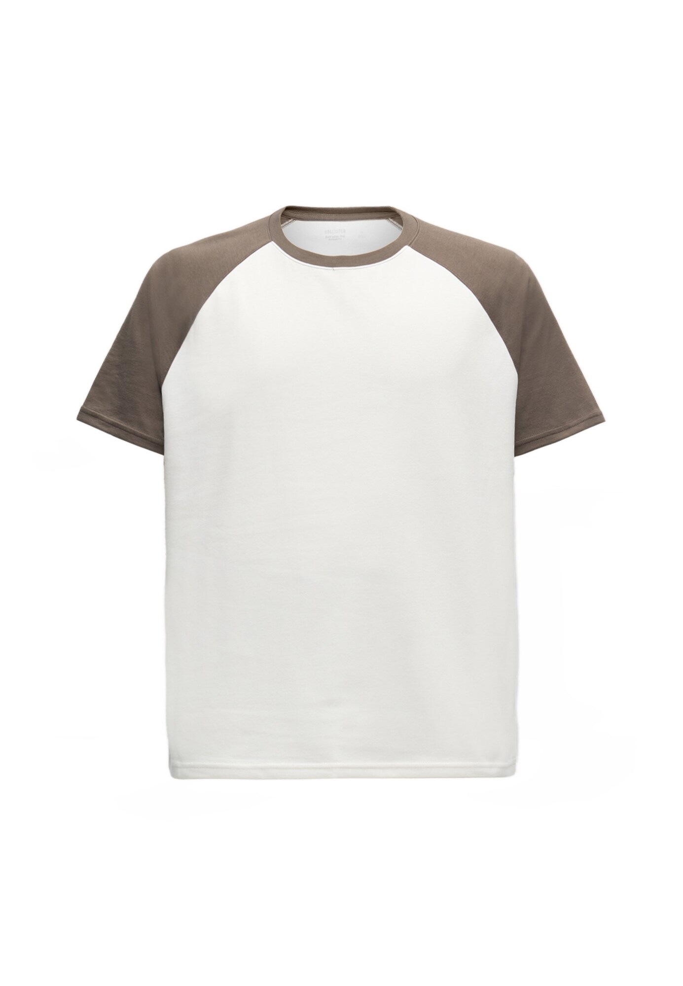 HOLLISTER Camiseta 'EVERYDAY'  crema / chocolate