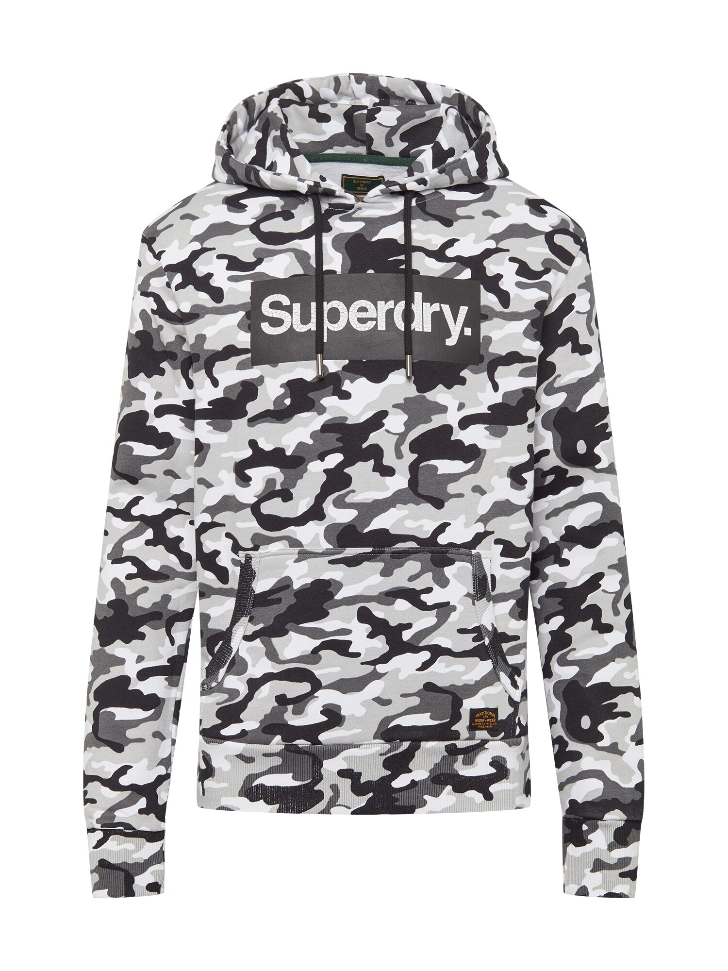 Superdry Sportinio tipo megztinis 'CAMO'  pilka / juoda / balta / šviesiai pilka