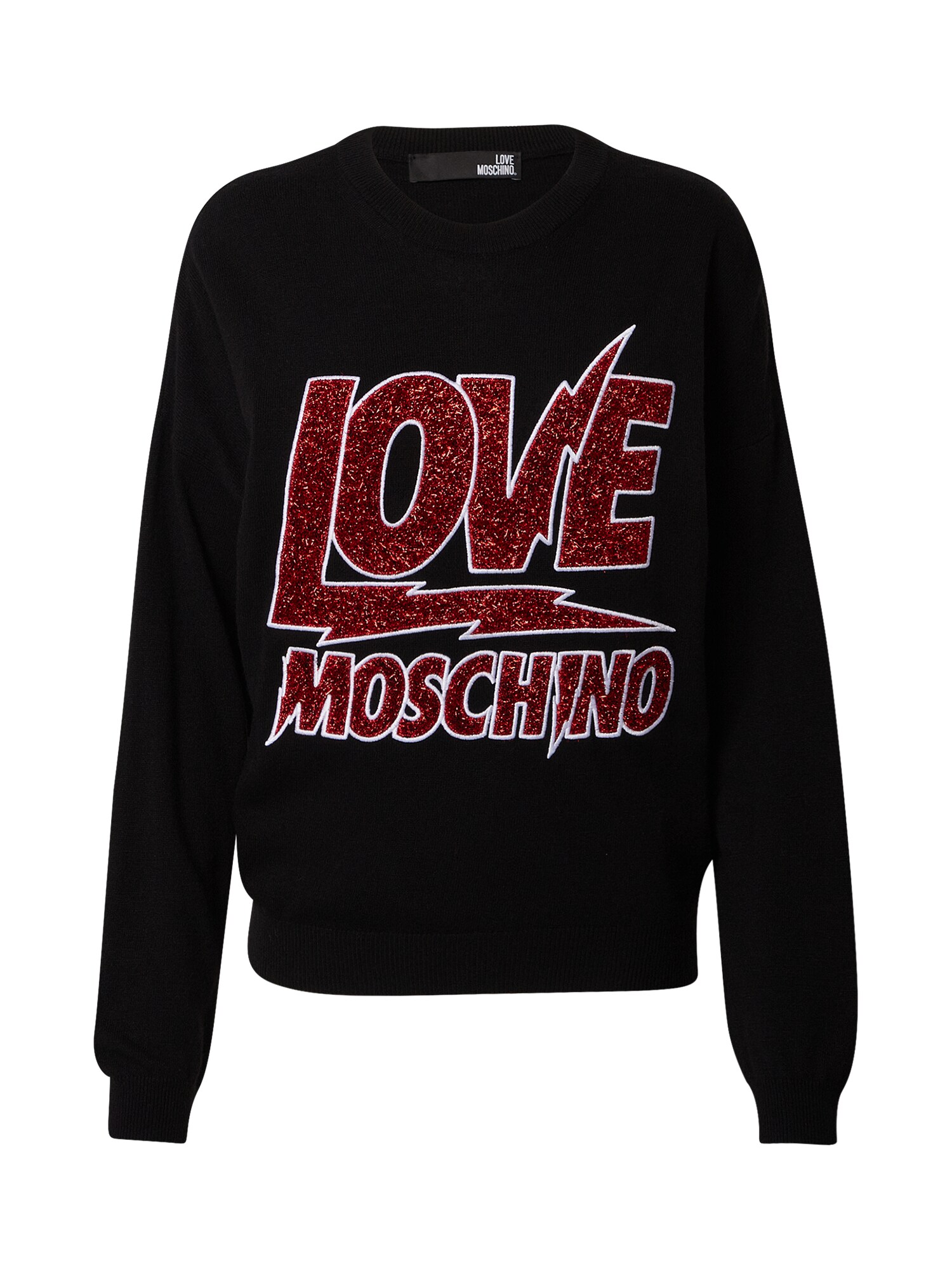 Love Moschino Megztinis be užsegimo  raudona / juoda