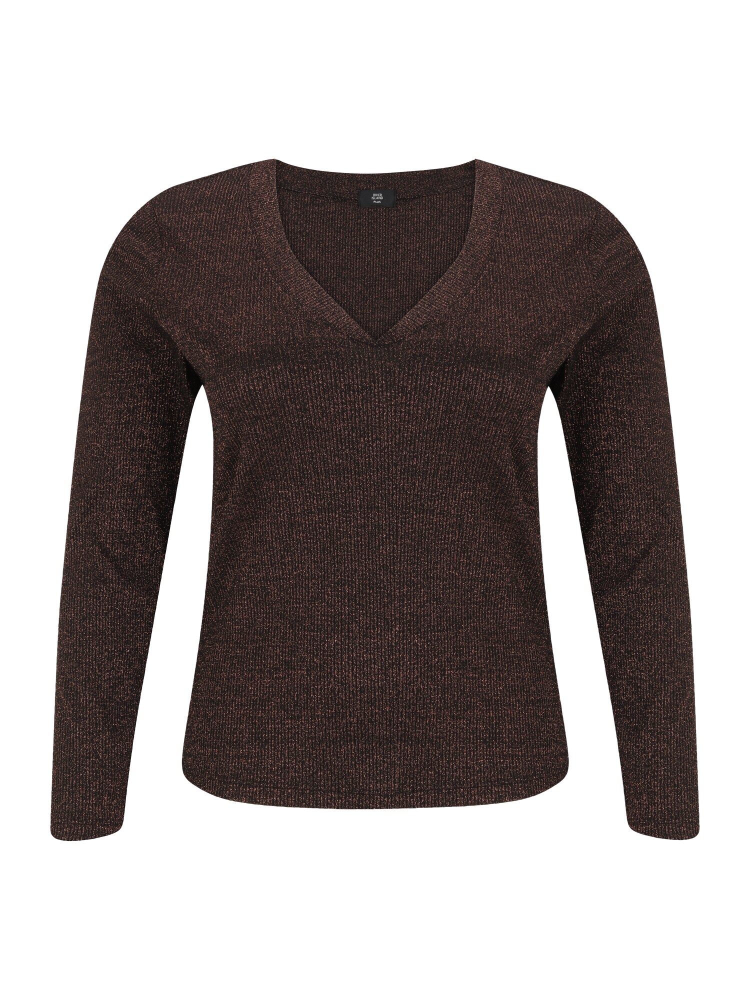 River Island Plus Tričko  bronzová