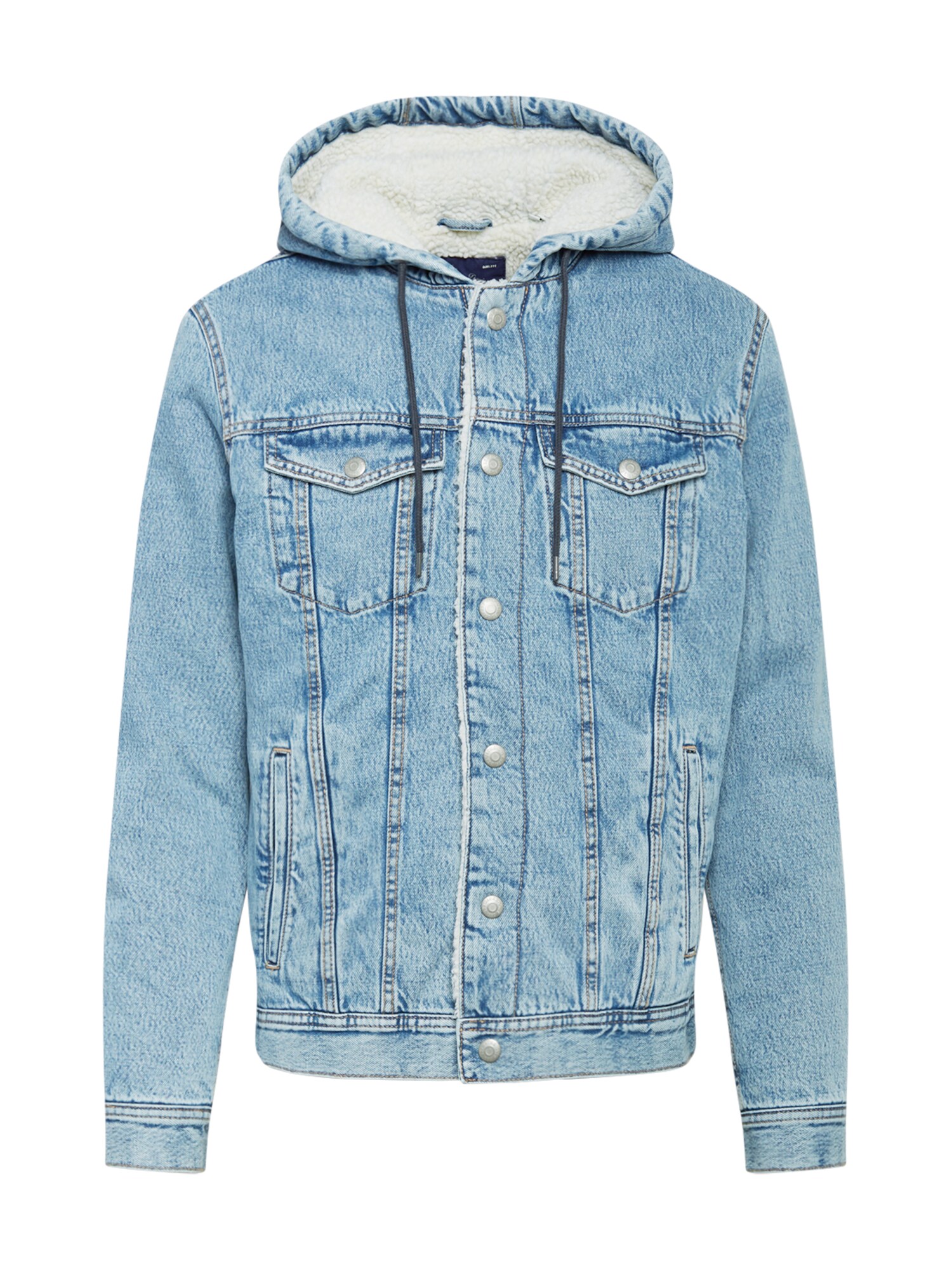 JACK & JONES Demisezoninė striukė  šviesiai mėlyna / kremo