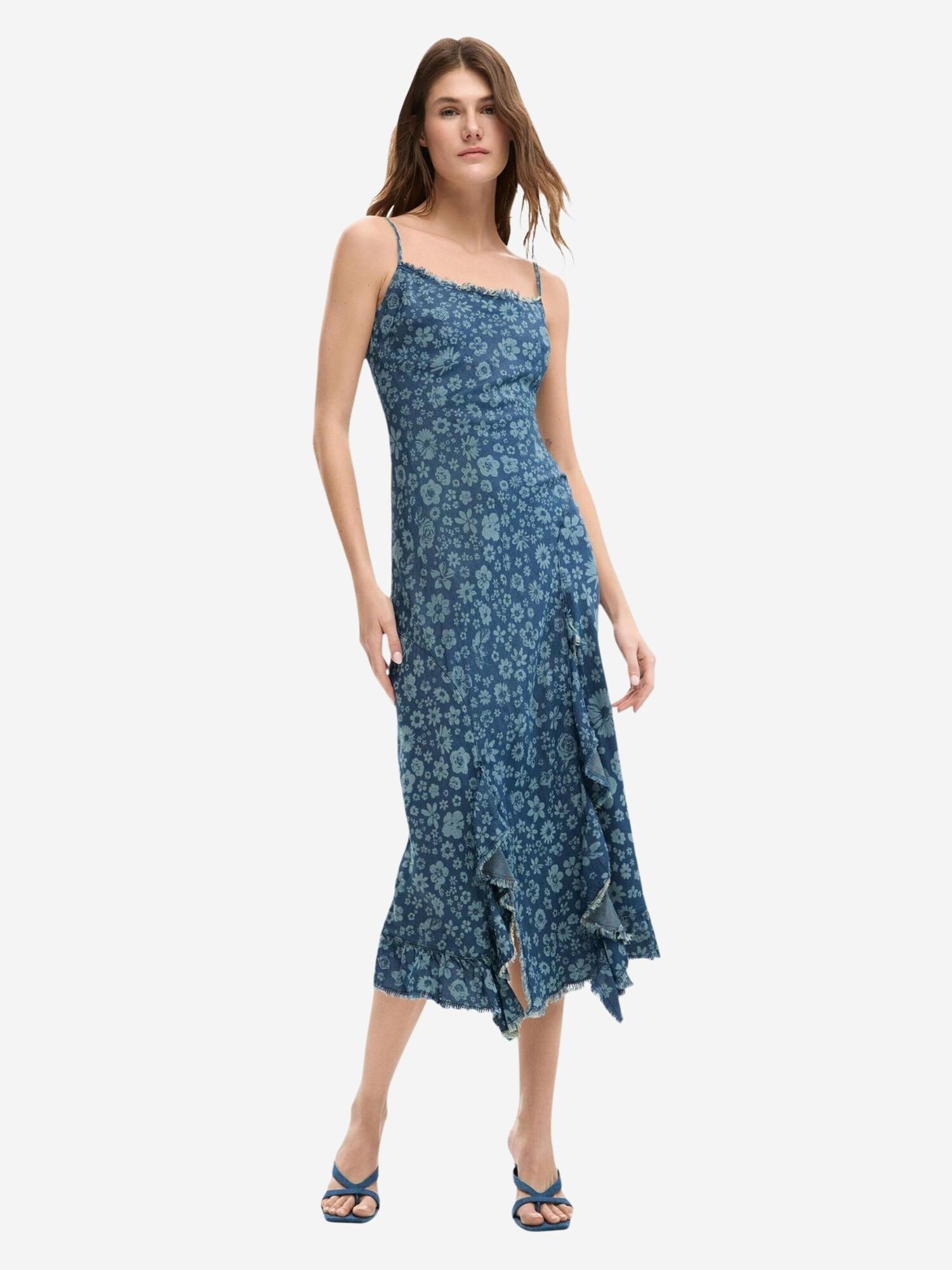 Desigual Vestido 'VEST_CHAM 26SWVW33'  azul denim