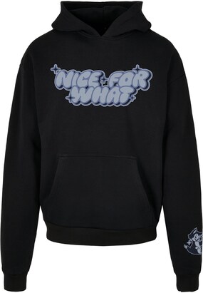 MT Upscale Sweatshirt ‘Nice for what’ Lichtblauw / Zwart