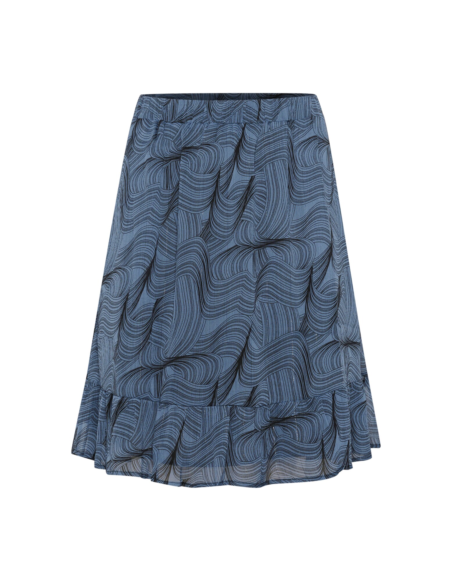 Kaffe Saia 'Jema'  azul pombo / preto