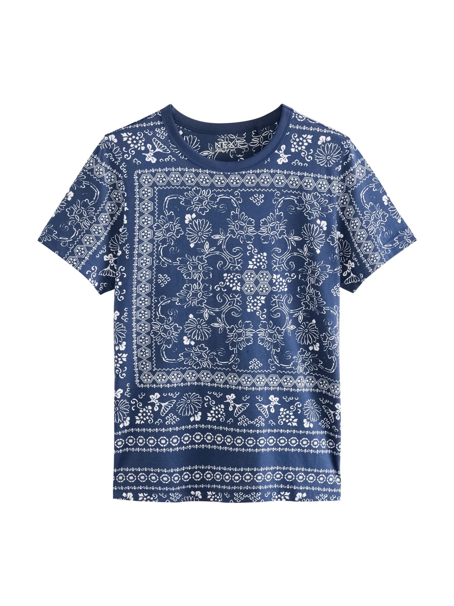 Next Tričko 'Essentials'  námornícka modrá / biela