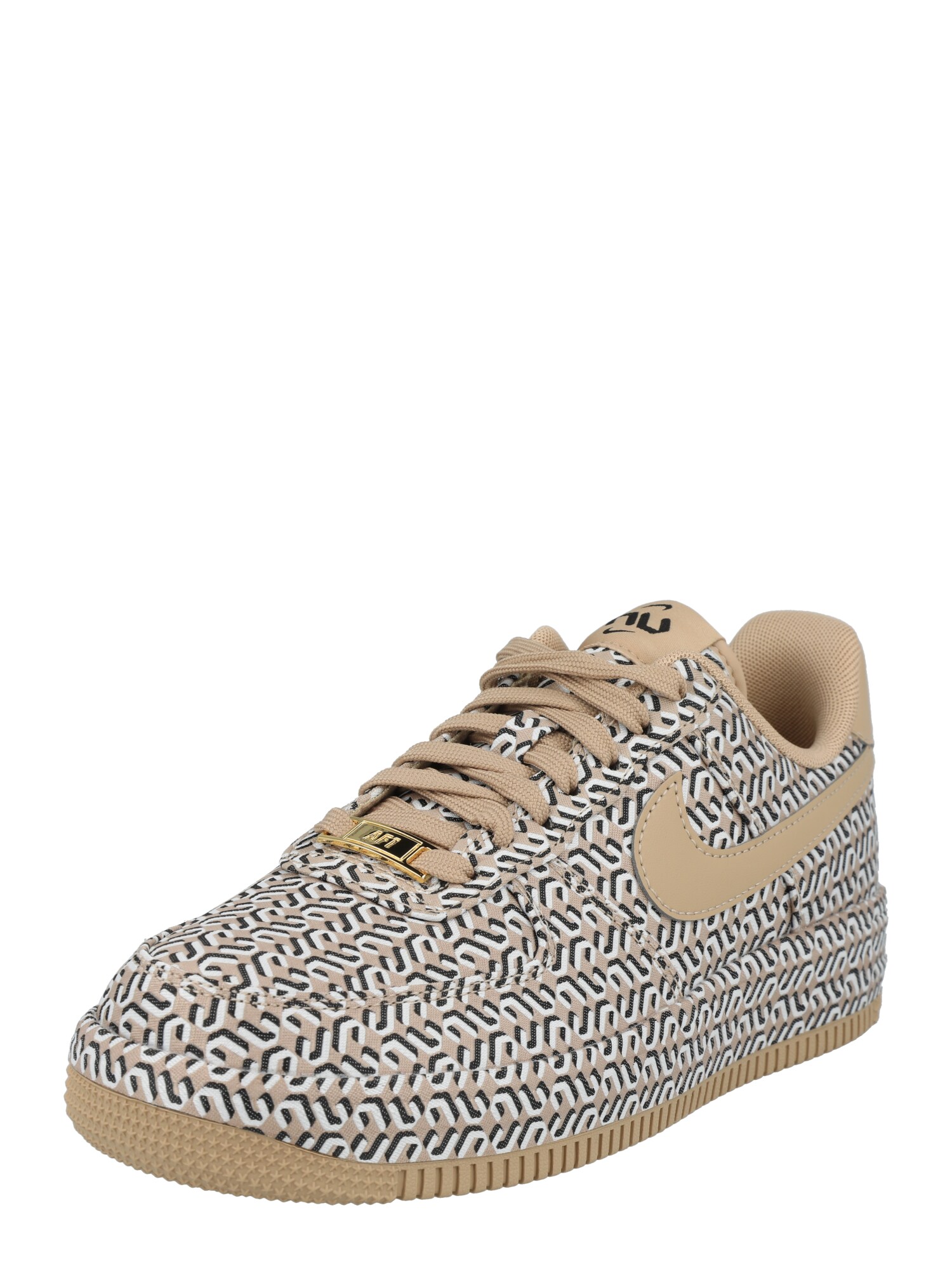 Nike Sportswear Nízke tenisky 'AIR FORCE 1 LX'  béžová / čierna / biela
