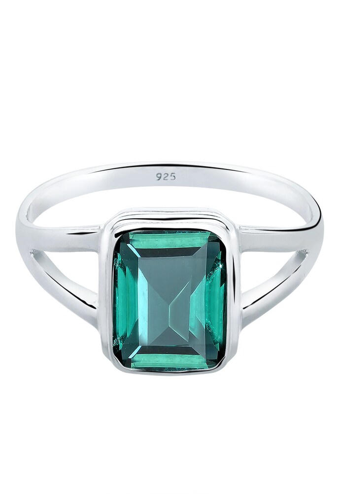 ELLI Ring Damen Größe 54 grün / smaragd / silber