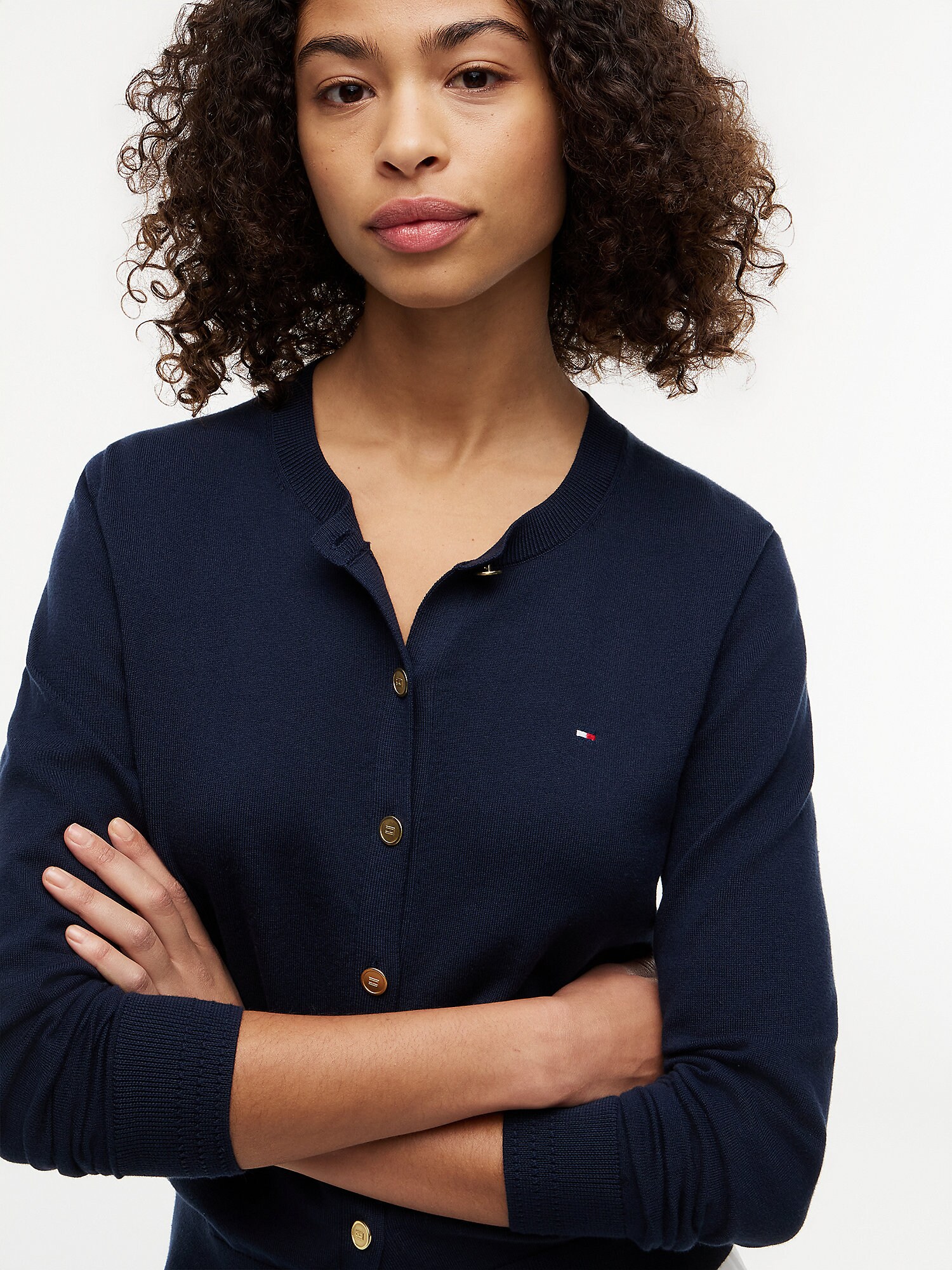 TOMMY HILFIGER Cárdigan 'Fine'  navy – imagen 4