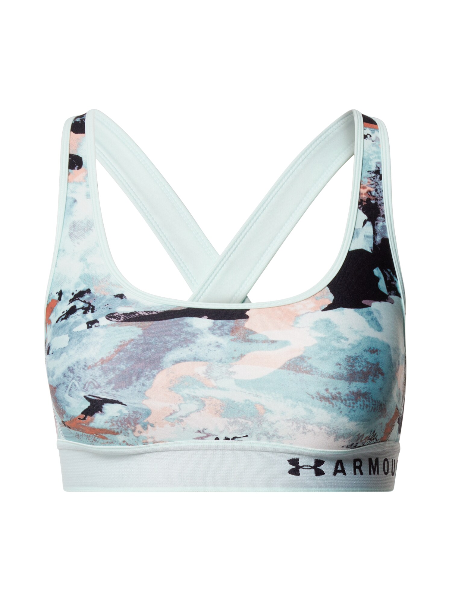 UNDER ARMOUR Sportinė liemenėlė  opalo / ryškiai rožinė spalva / smėlio / juoda