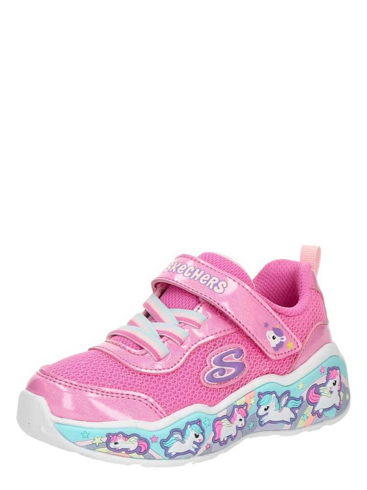 SKECHERS Sneaker 'Play Scene- Fun Squad' Mädchen Größe 22 blau / helllila / pink