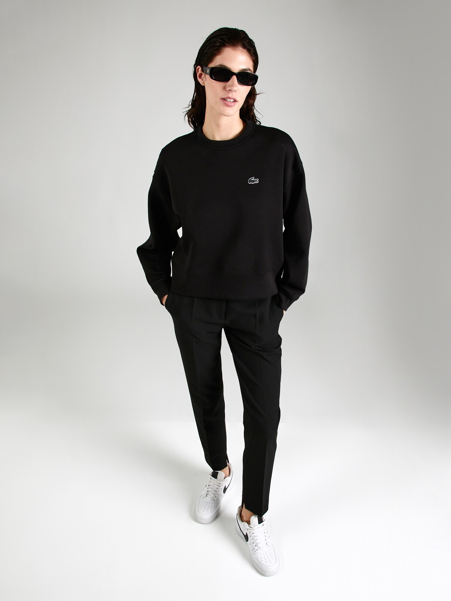 LACOSTE Mikina  zelená / čierna / biela (obrázok 4)