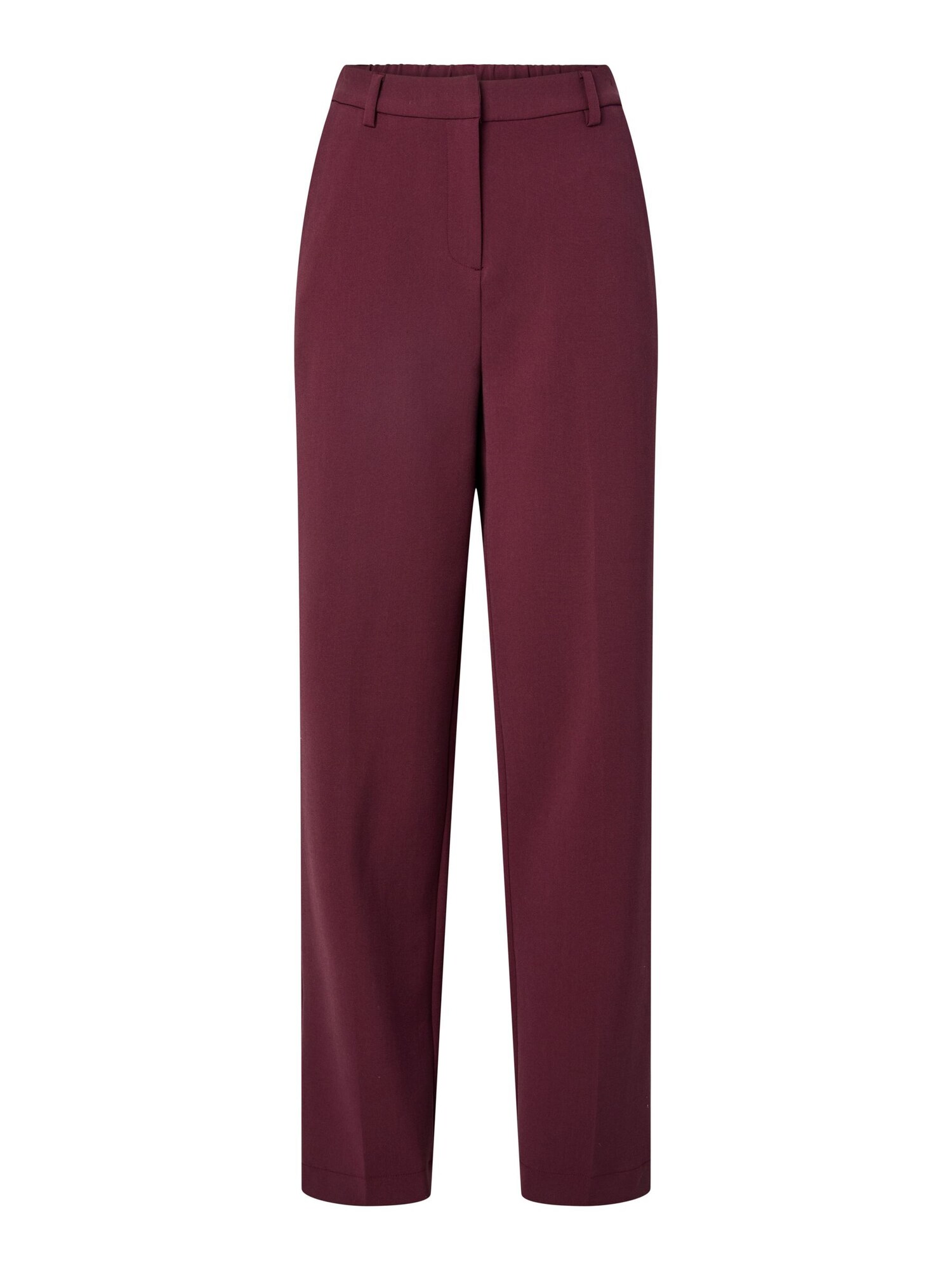 YAS Pantaloni YASLIKKA roșu vin
